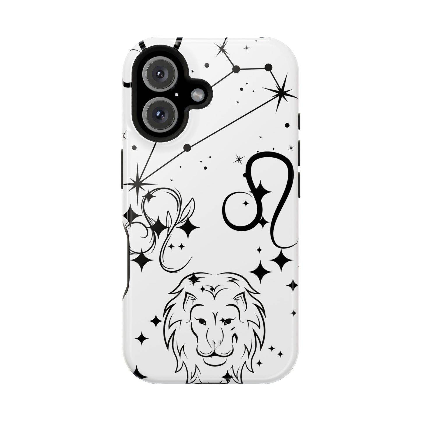 Leo Zodiac Magnetic Phone Case, Astrology Gift for Her, Celestial Star Sign Cover, Compatible with iPhone 17, 16, 15, 14, 13