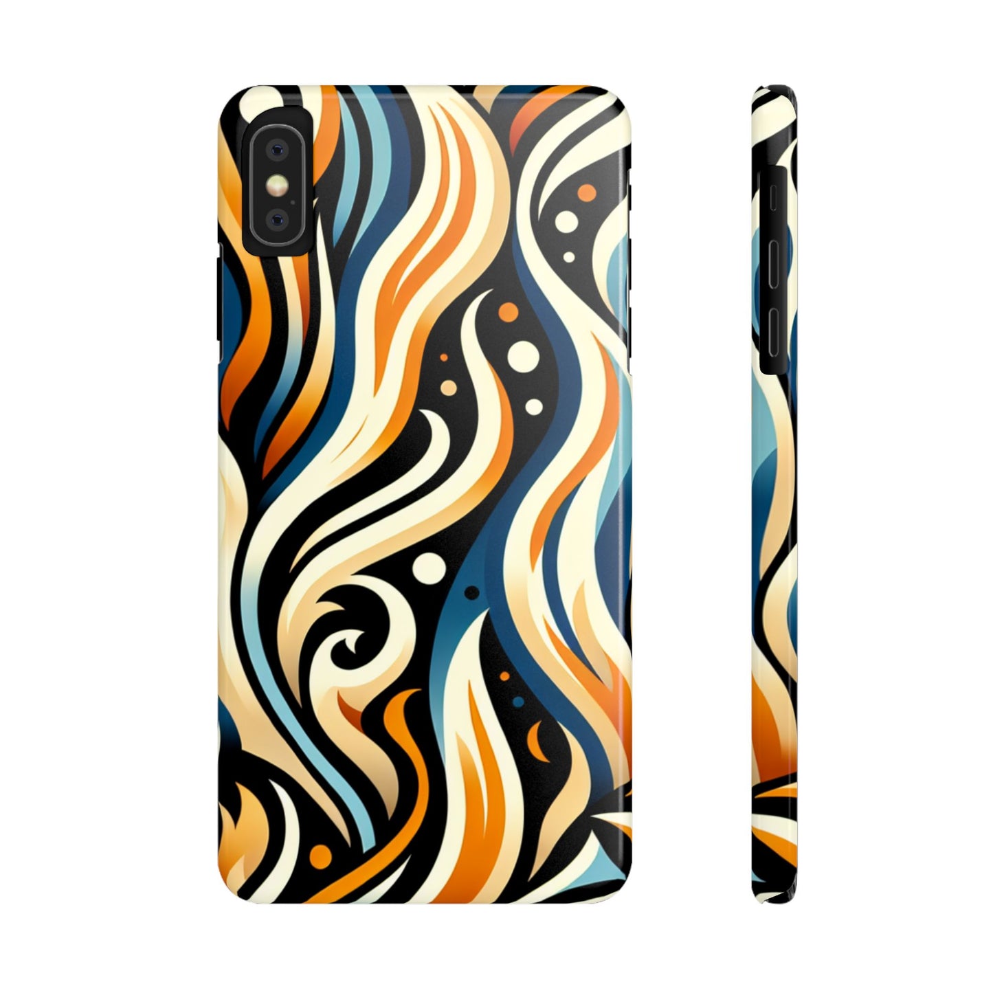 Stylish Slim Phone Cases with Bold Abstract Design, Phone Accessories, Trendy Gift, Unique Art, Colorful Protective Cover