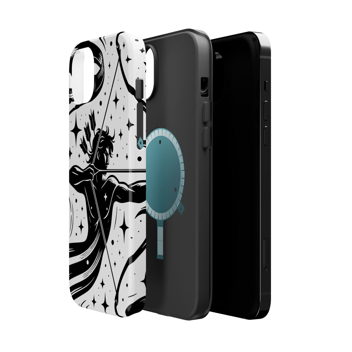 Sagittarius Zodiac Magnetic Phone Case, Astrology Gift for Her, Celestial Star Sign Cover, Compatible with iPhone 17, 16, 15, 14, 13