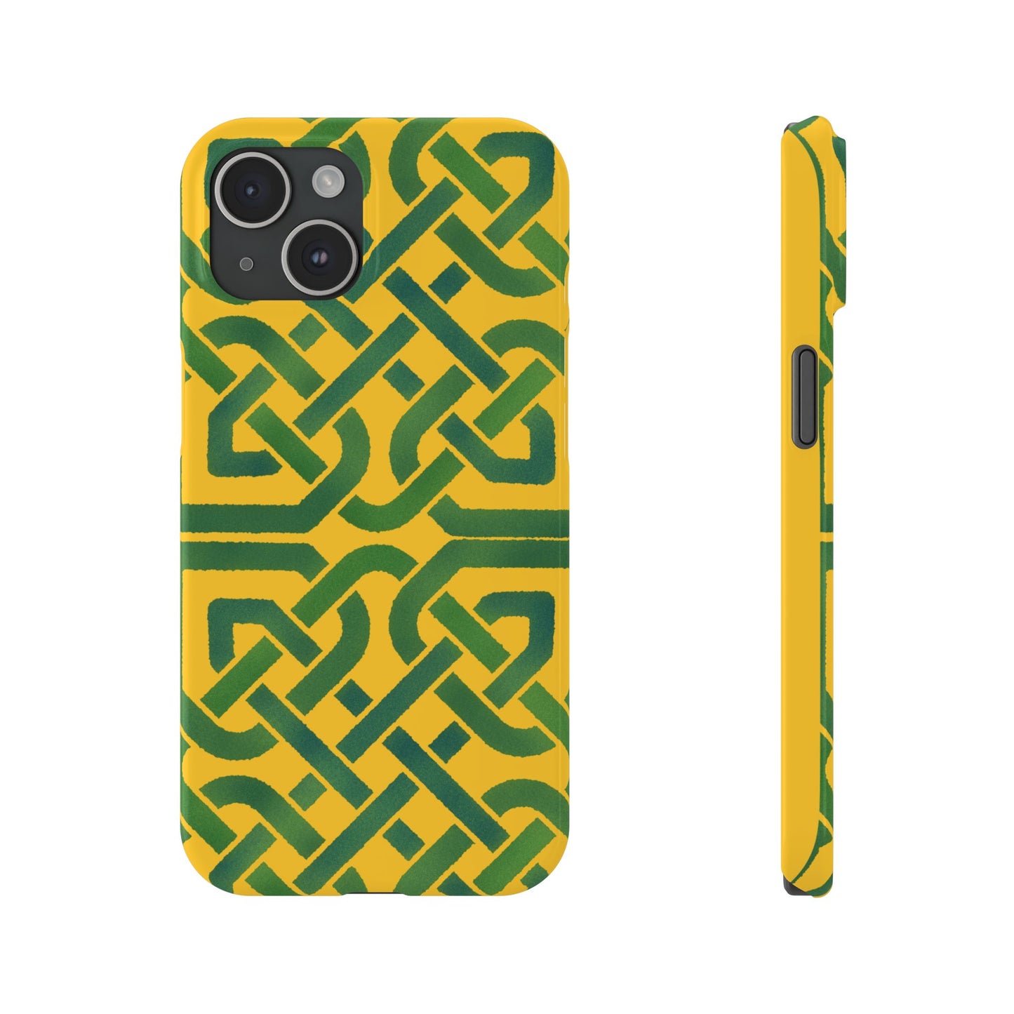 Celtic Knot Slim Phone Case, Irish Heritage Pattern Phone Cover, Celtic Art Design, Irish Culture Gift Compatible with iPhone