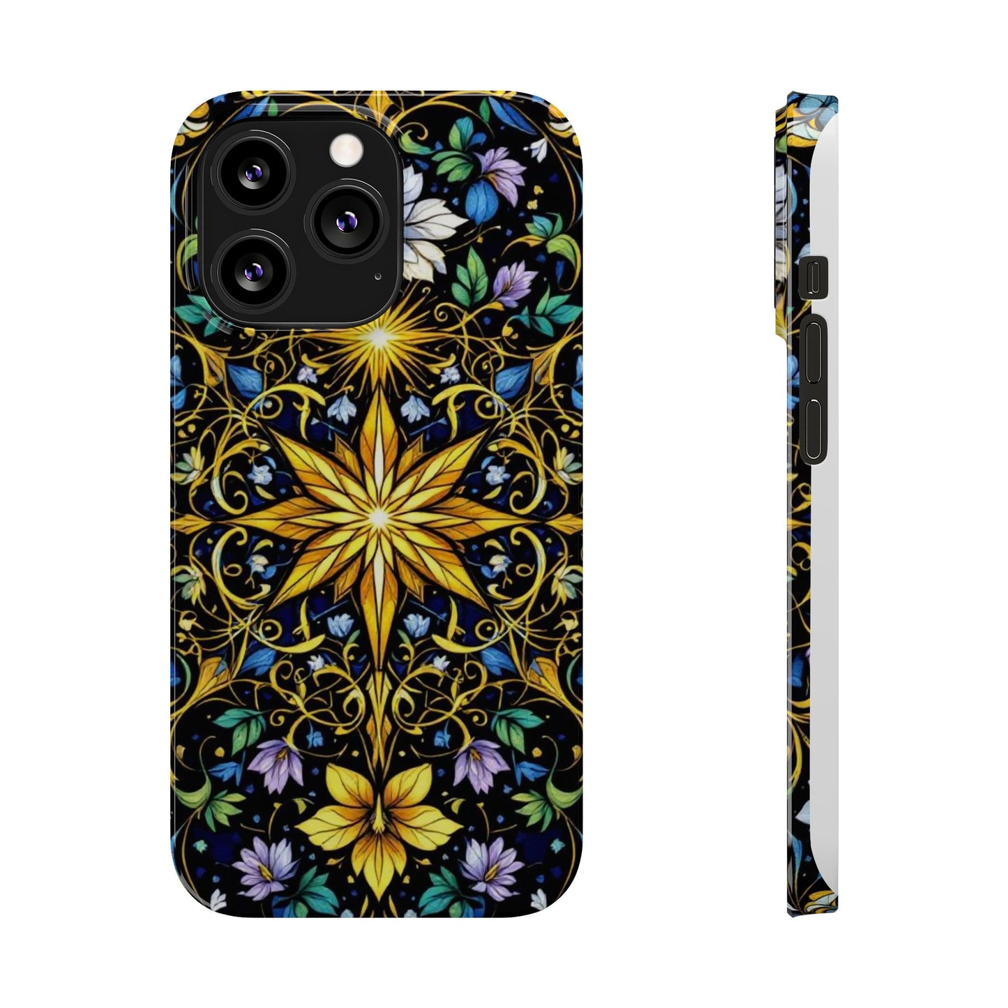Elegant Floral Phone Case - Slim Phone Cases, Artistic Cases for Nature Lovers, Gift for Birthdays, Holidays, Spring Decor