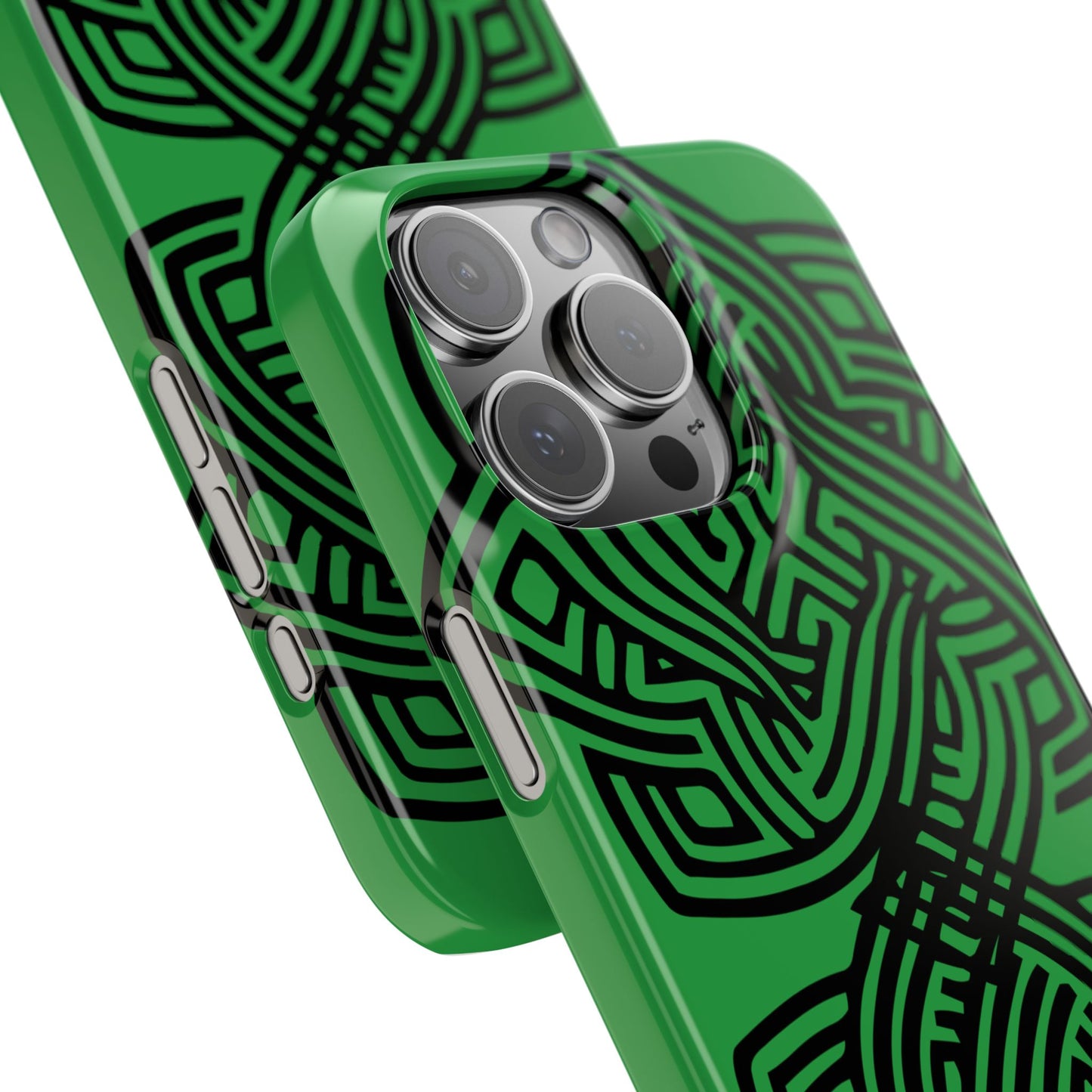Celtic Knot Slim Phone Case, St. Patrick Design Phone Cover Compatible with iPhone 17, 16, 15, 14, 13, 12, 11