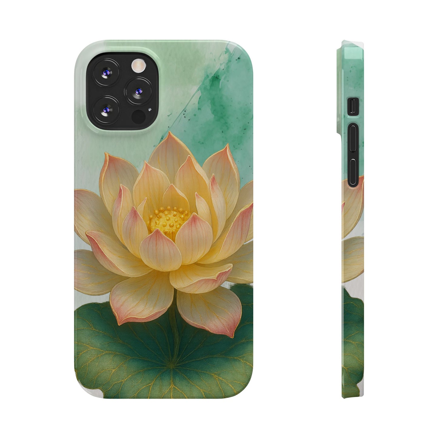 Lotus Blossom Slim Phone Cases, Floral Phone Covers, Nature-Inspired Accessories, Perfect Gift for Garden Lovers, Birthday Present