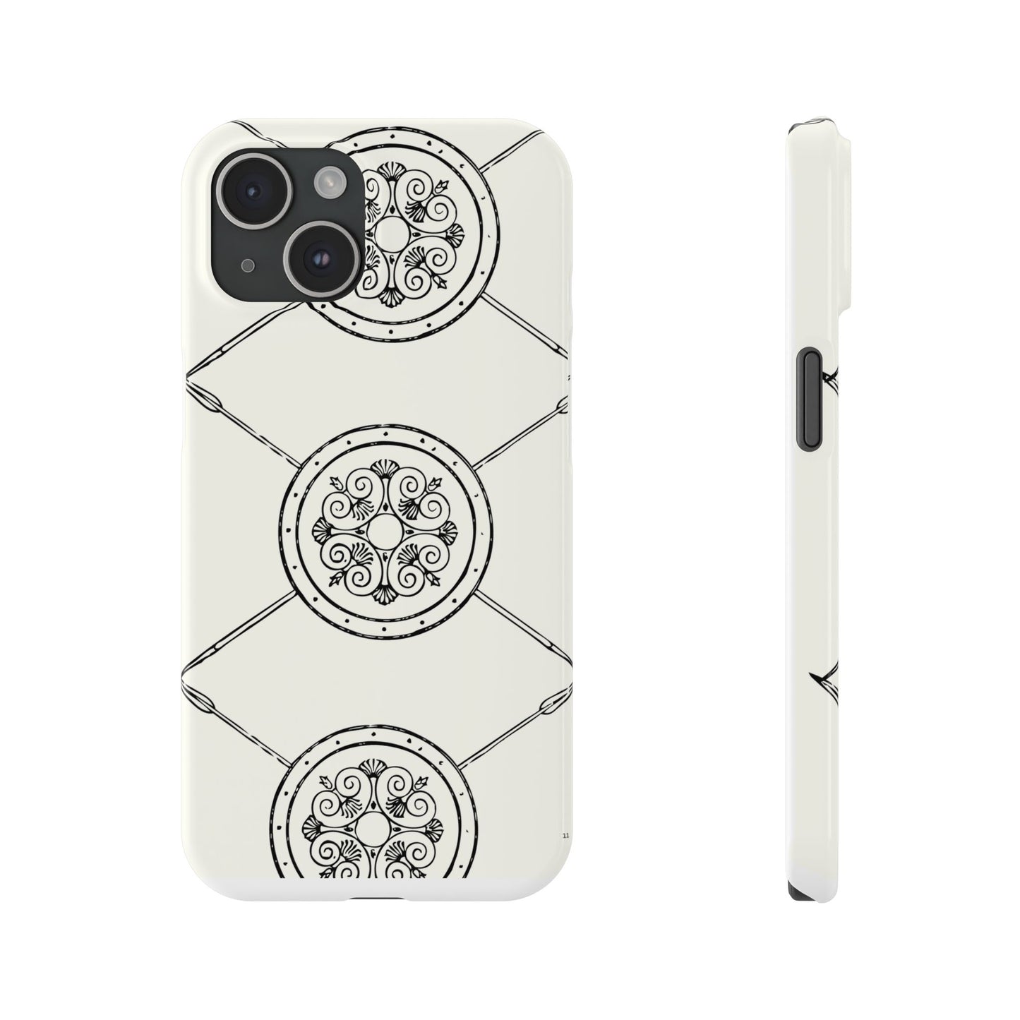 Celtic Pattern Slim Phone Case, St Patrick Design Phone Cover, Irish Heritage Art Compatible with iPhone 17, 16, 15, 14, 13, 12, 11