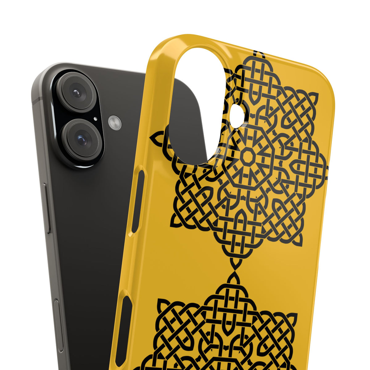 Celtic Knot Slim Phone Case, St. Patrick Design Phone Cover, Irish Heritage Design Compatible with iPhone 17, 16, 15, 14, 13, 12, 11