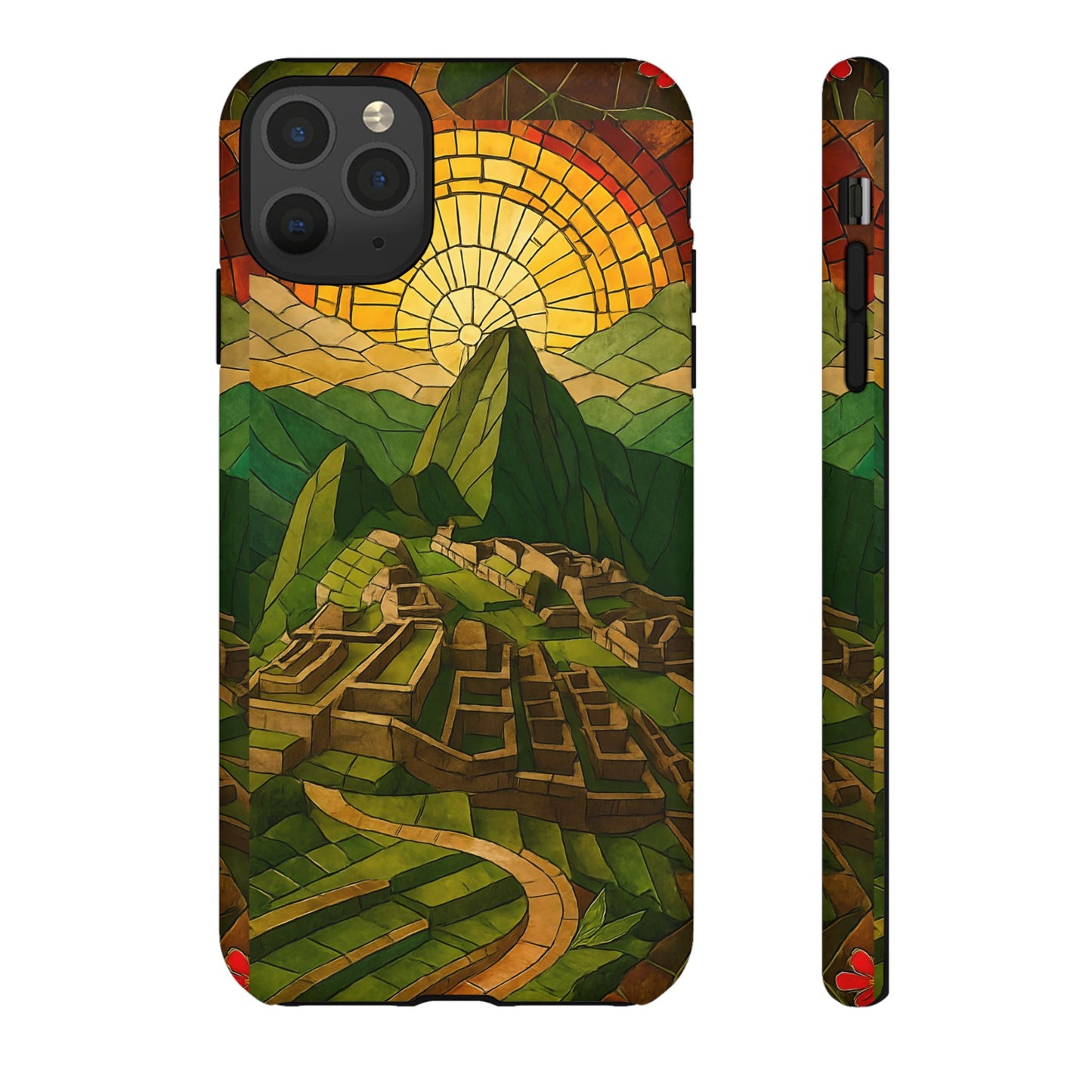 Inca Ruins Tough Phone Case - Machu Picchu Landmark Design, Historic Peru Travel Aesthetic Compatible with iPhone, Galaxy, and Google Phones