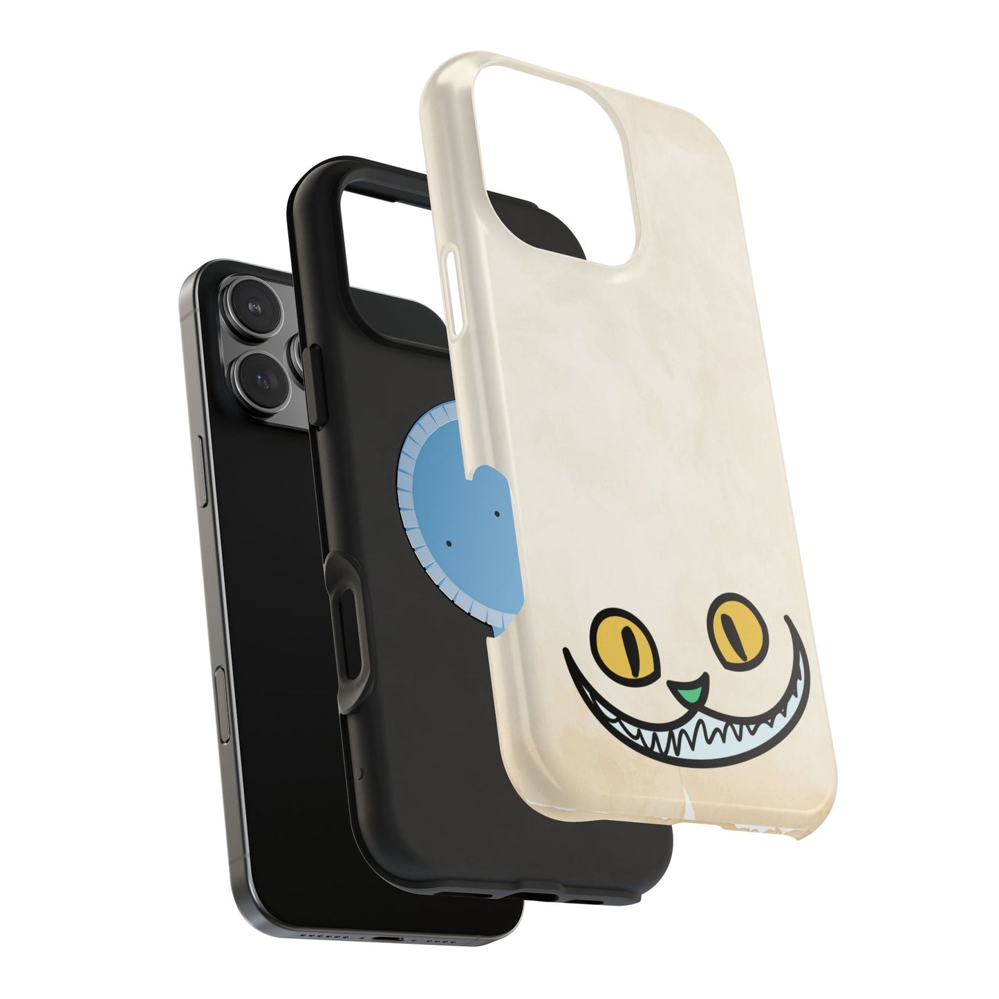 Alice in Wonderland Magnetic Phone Case, Cheshire Cat Phone Cover Compatible with iPhone 17, 16, 15, 14, 13