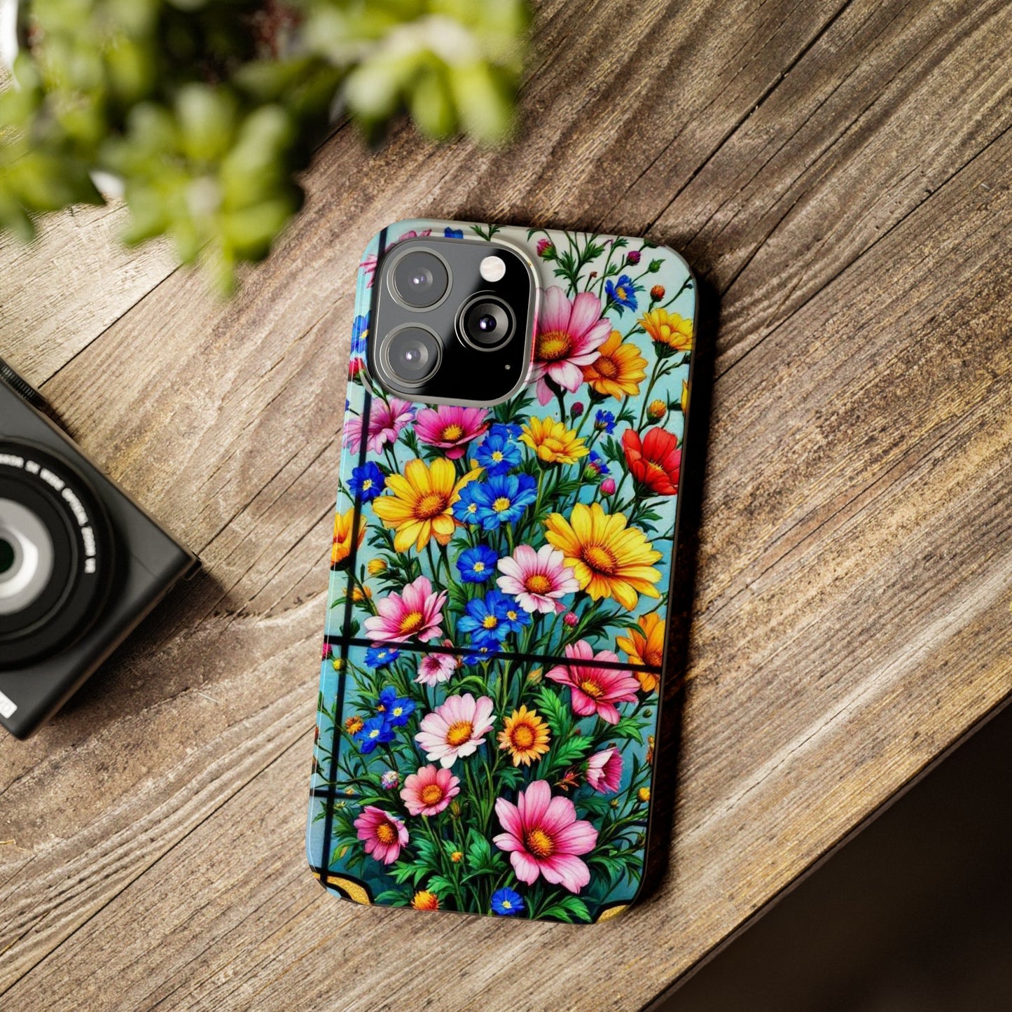 Vibrant Floral Slim Phone Cases | Cute Phone Cover Gifts for Nature Lovers, Spring Decor, Birthday or Holiday Gifts, Flower Design