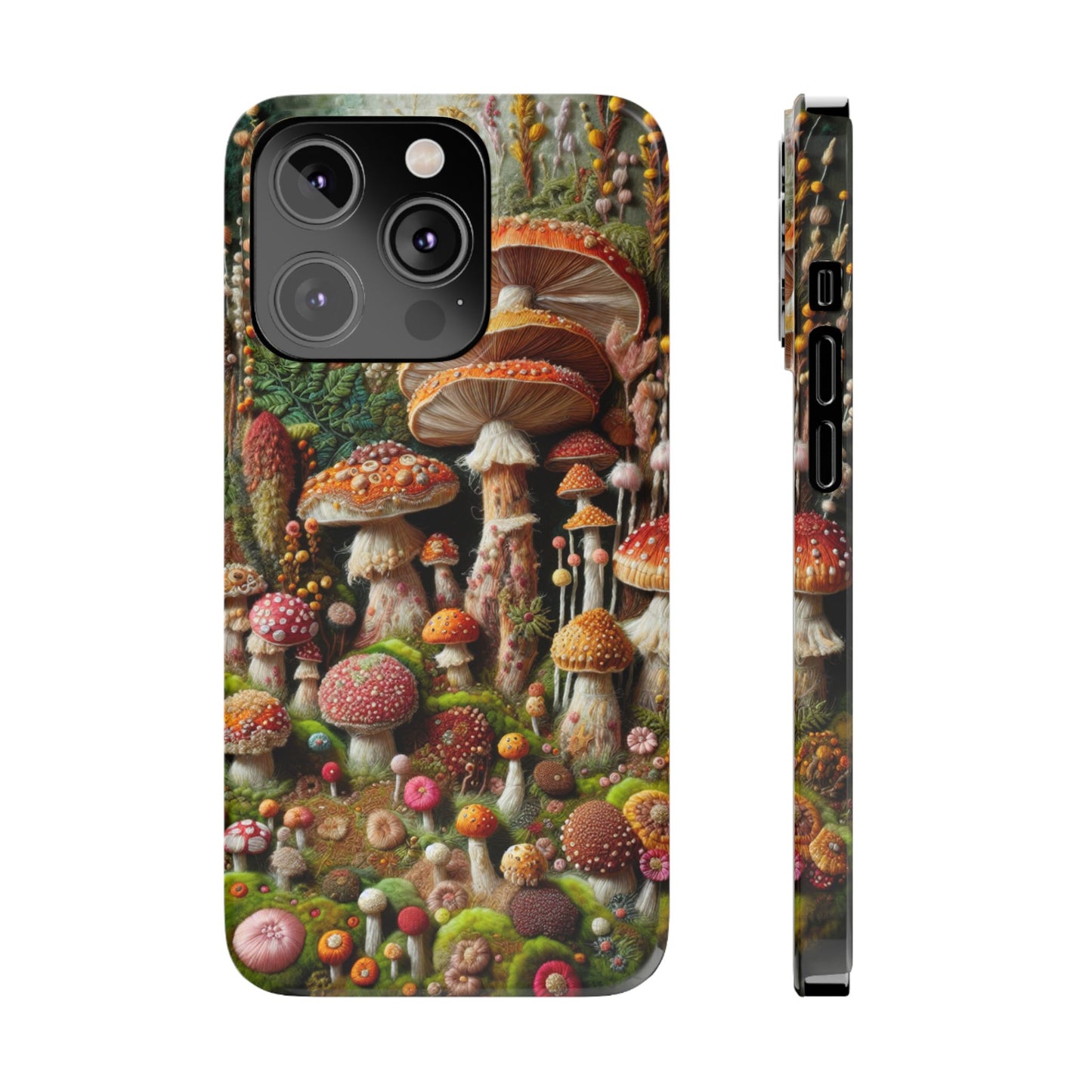 Whimsical Mushroom Slim Phone Cases - Fun, Nature-Inspired, Unique Accessories for Adorable Gift Ideas, Cute Phone Protection, [...]