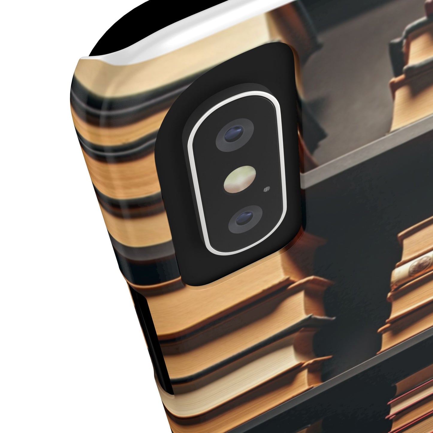 Bookshelf Slim Phone Cases, Literary Gift, Book Lover Accessory, School Supplies, Unique Phone Cover for Readers