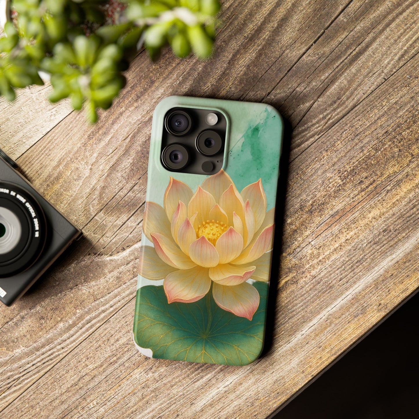 Lotus Blossom Slim Phone Cases, Floral Phone Covers, Nature-Inspired Accessories, Perfect Gift for Garden Lovers, Birthday Present