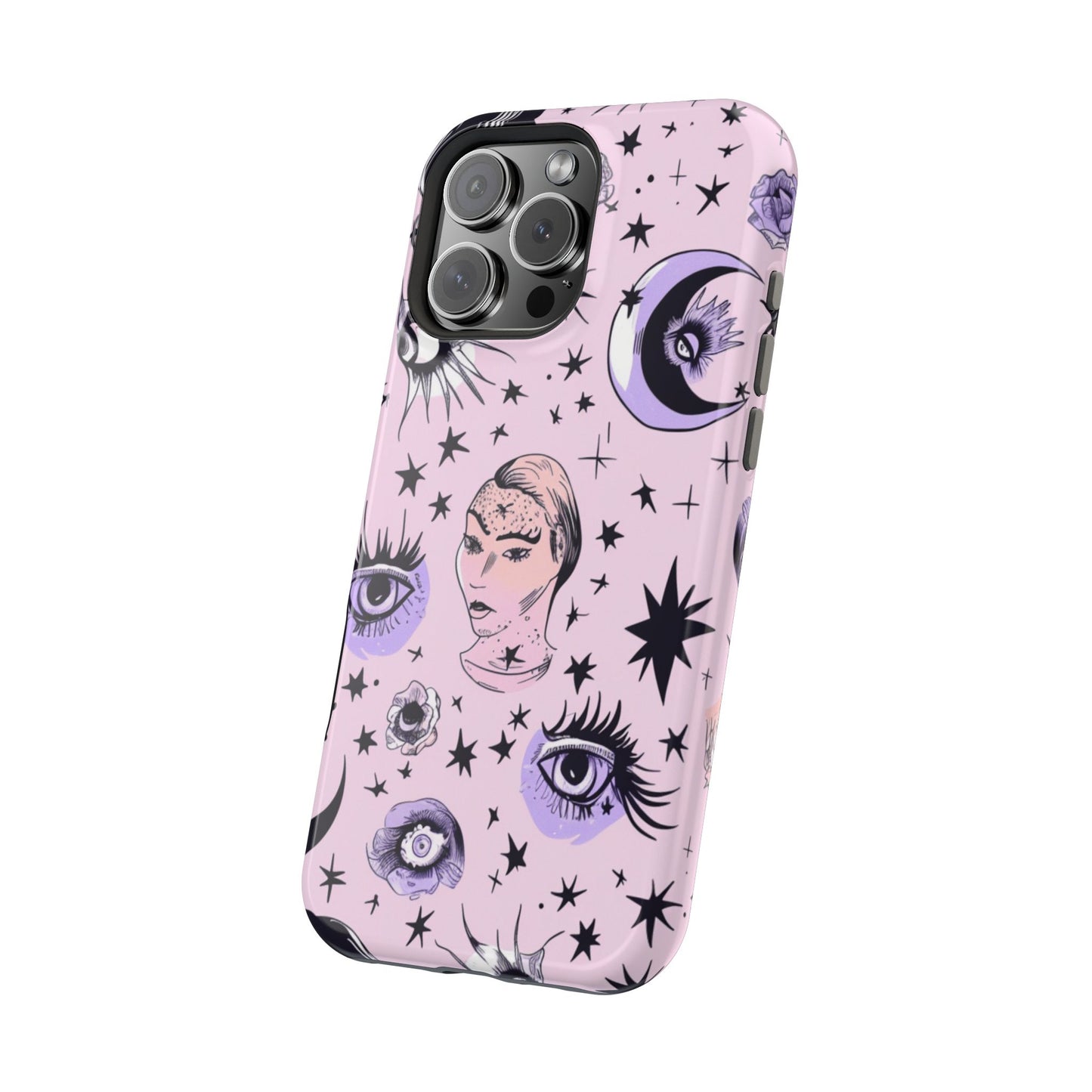 Celestial Magnetic Phone Case - Stylish Cosmic Design, Astrology Gifts, Moon & Stars, Compatible with iPhone 17, 16, 15, 14, 13