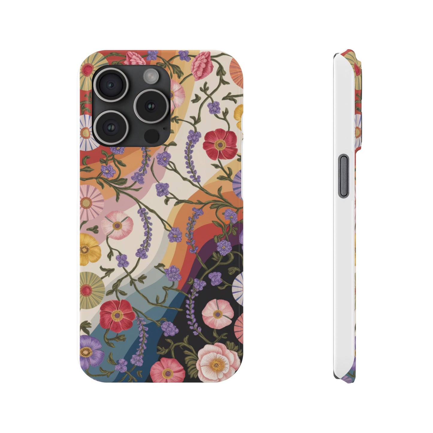 Floral Blossom Phone Case - Slim Case for Flower Lovers, Smartphone Cover, Gift for Her, Trendy Floral Design, Boho Chic Accessory