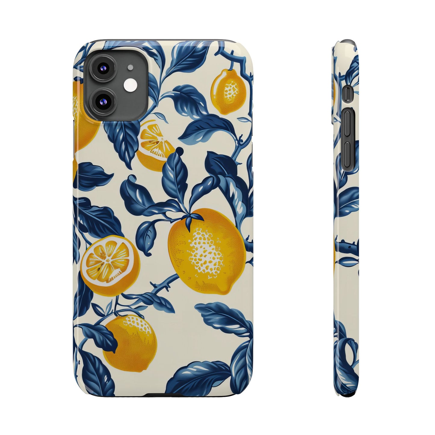 Lemon Floral Slim Phone Cases - Stylish Citrus Designs for Summer, Perfect Gift for Friends, Beach Vibes, Trendy Phone Accessories, [...]