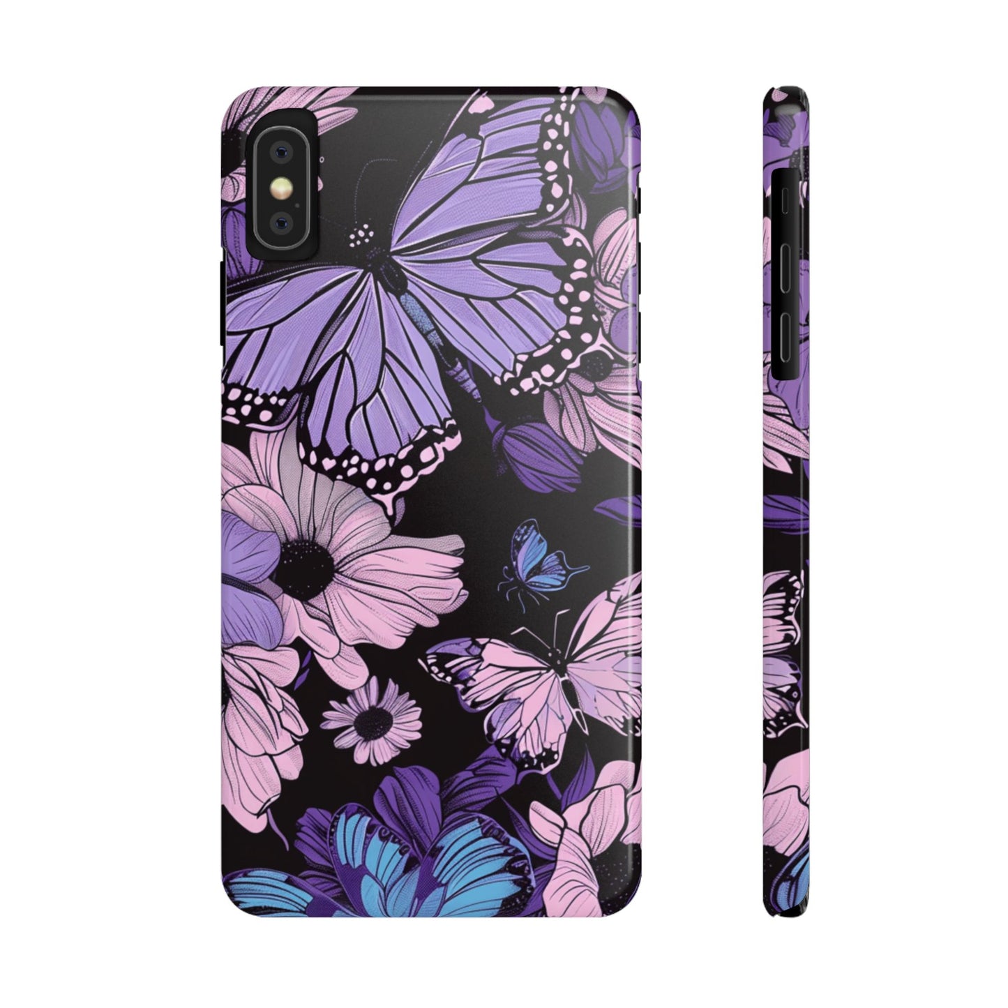 Butterfly Floral Phone Case | Slim Phone Cases for Nature Lovers, Floral Gifts, Trendy Accessories, Spring Vibes, Unique Phone Cover