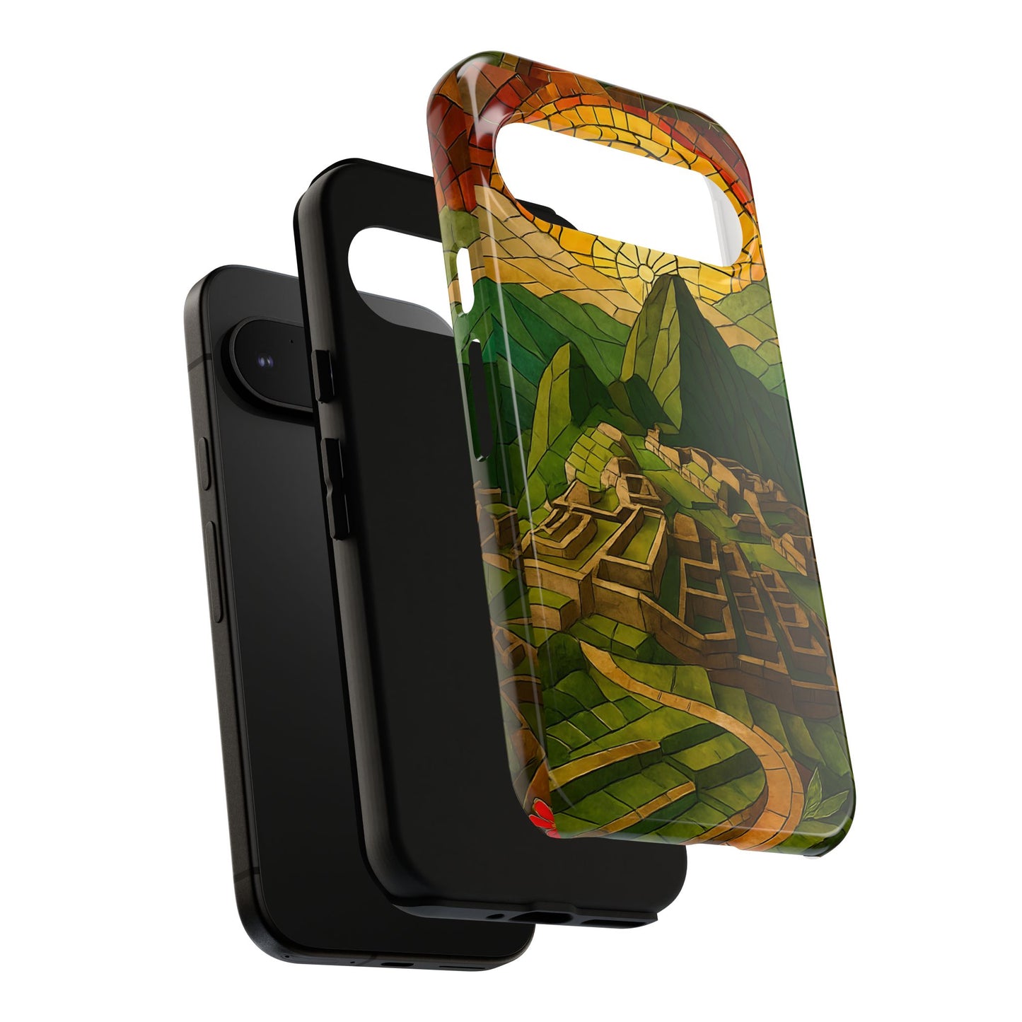 Inca Ruins Tough Phone Case - Machu Picchu Landmark Design, Historic Peru Travel Aesthetic Compatible with iPhone, Galaxy, and Google Phones