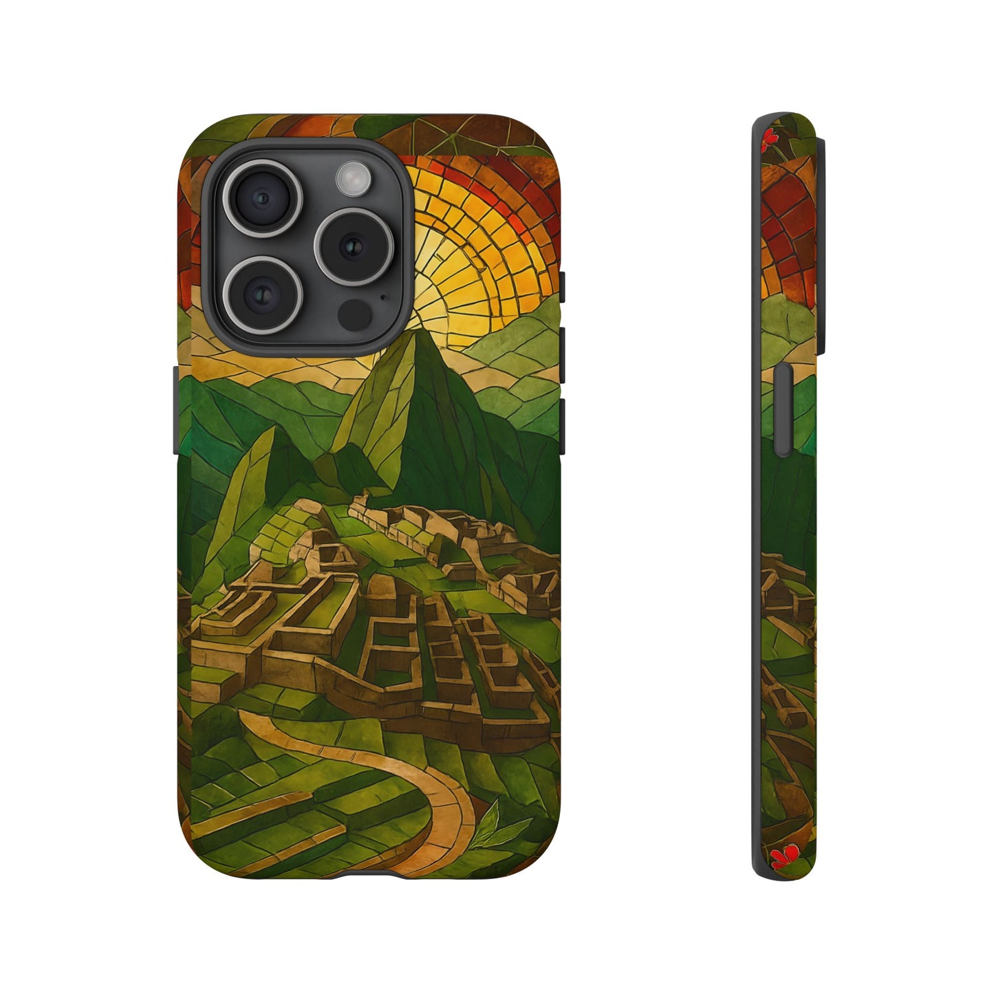 Inca Ruins Tough Phone Case - Machu Picchu Landmark Design, Historic Peru Travel Aesthetic Compatible with iPhone, Galaxy, and Google Phones