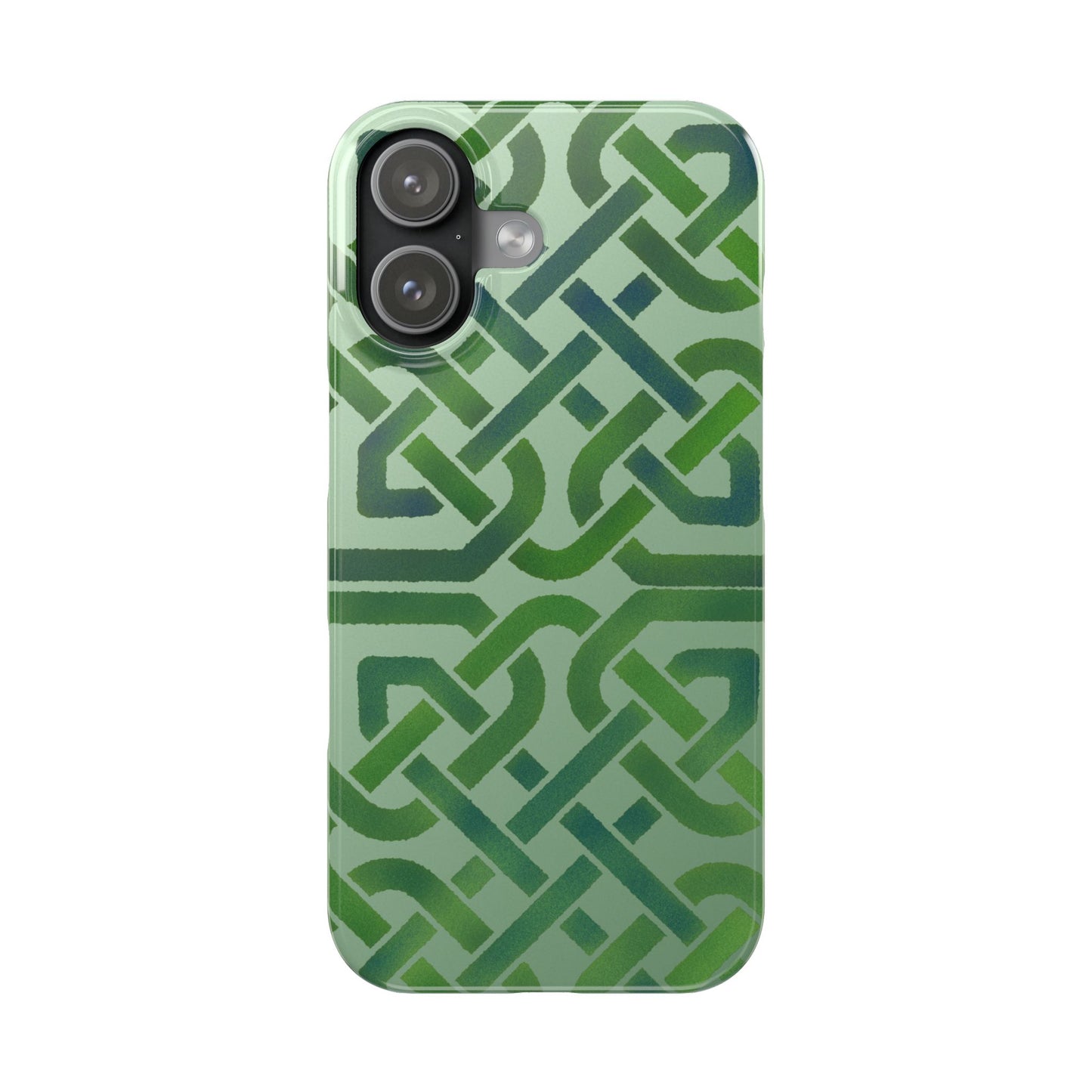 Celtic Knot Slim Phone Case, Irish Heritage Pattern Phone Cover, Celtic Art Design, Irish Culture Gift Compatible with iPhone