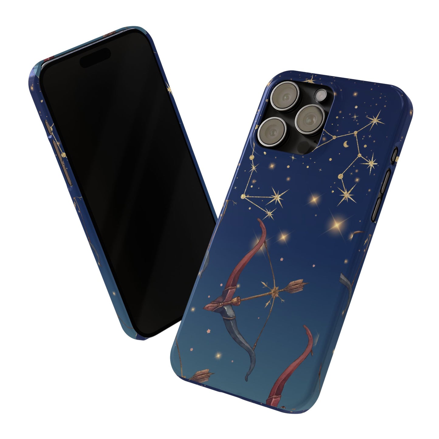 Sagittarius Zodiac Slim Phone Case, Astrology Gift for Her, Celestial Star Sign Cover, Compatible with iPhone 17, 16, 15, 14, 13