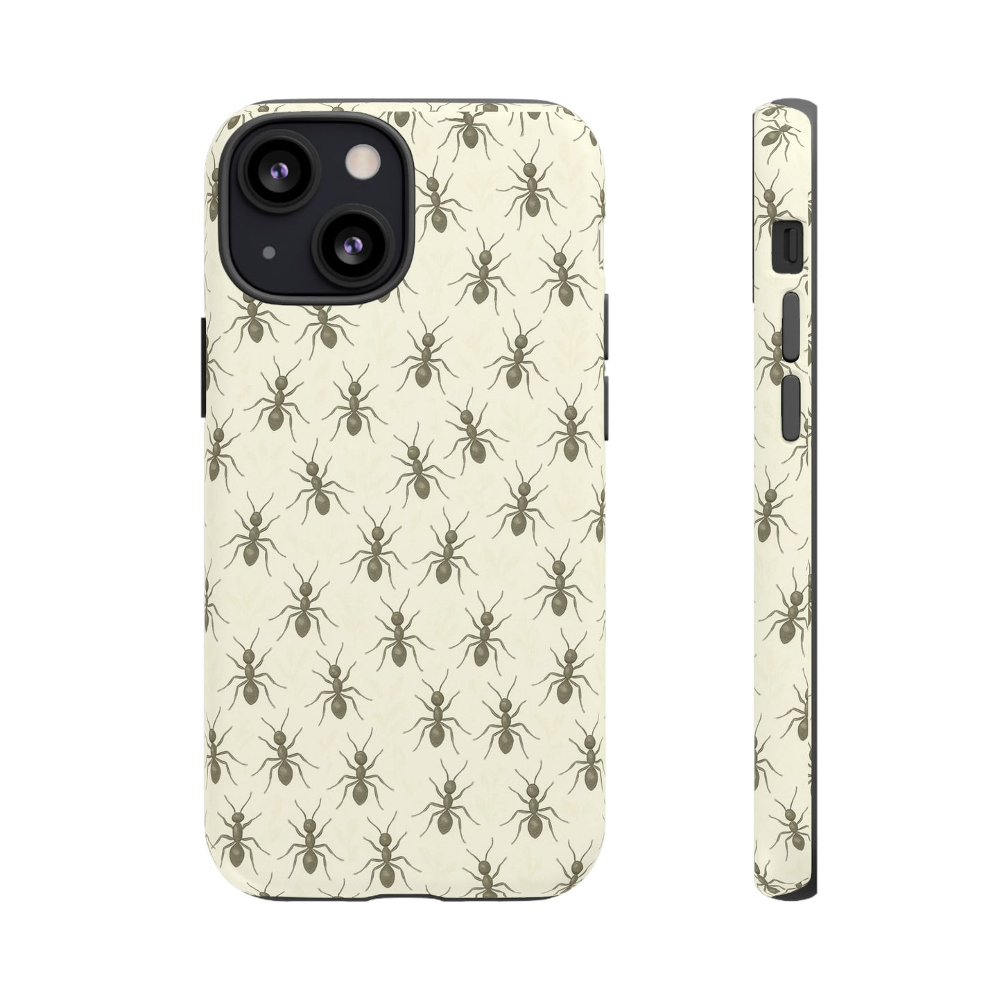 Marching Ant Pattern Tough Phone Case - Realistic Insect Art, Minimalist Nature Aesthetic, Compatible with iPhone, Galaxy, and Google Phones