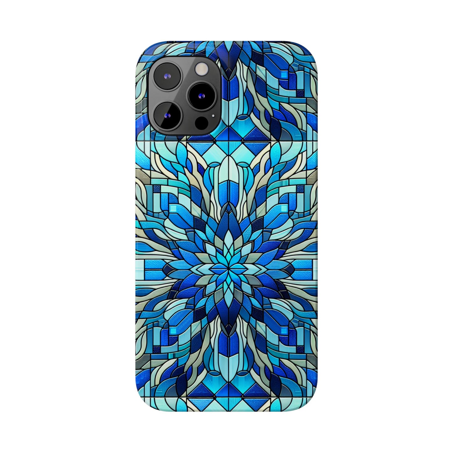 Stained Glass Slim Phone Cases, Floral Phone Covers, Unique Gifts, Artistic Phone Skins, Smartphone Accessories, Stylish Cases
