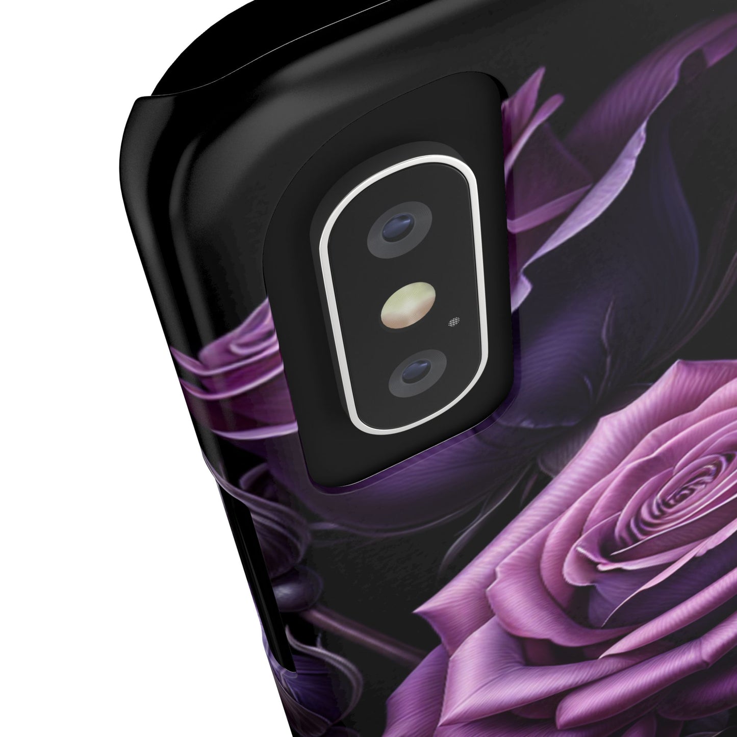 Purple Rose Slim Phone Cases, Floral Phone Cover, Elegant Smartphone Case, Gift for Her, Mother's Day Accessories