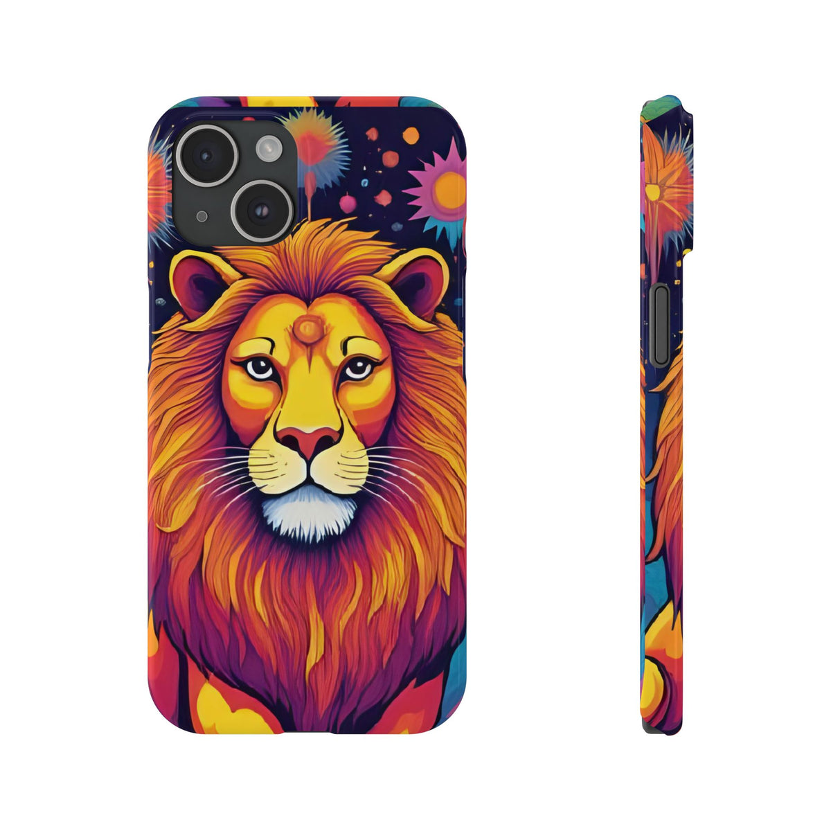Leo Zodiac Slim Phone Case, Astrology Gift for Her, Celestial Star Sign Cover, Compatible with iPhone 17, 16, 15, 14, 13, 12, 11