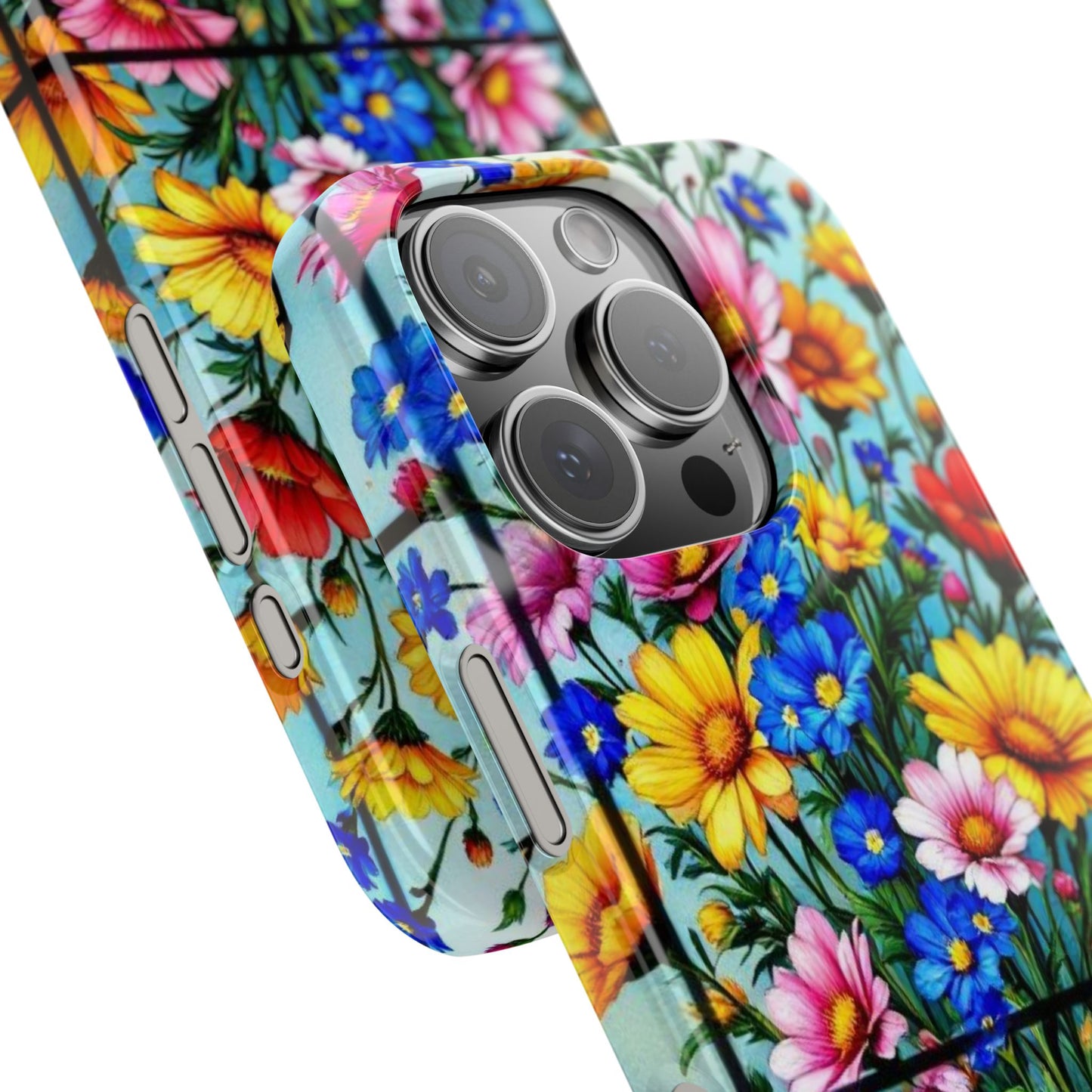 Vibrant Floral Slim Phone Cases | Cute Phone Cover Gifts for Nature Lovers, Spring Decor, Birthday or Holiday Gifts, Flower Design