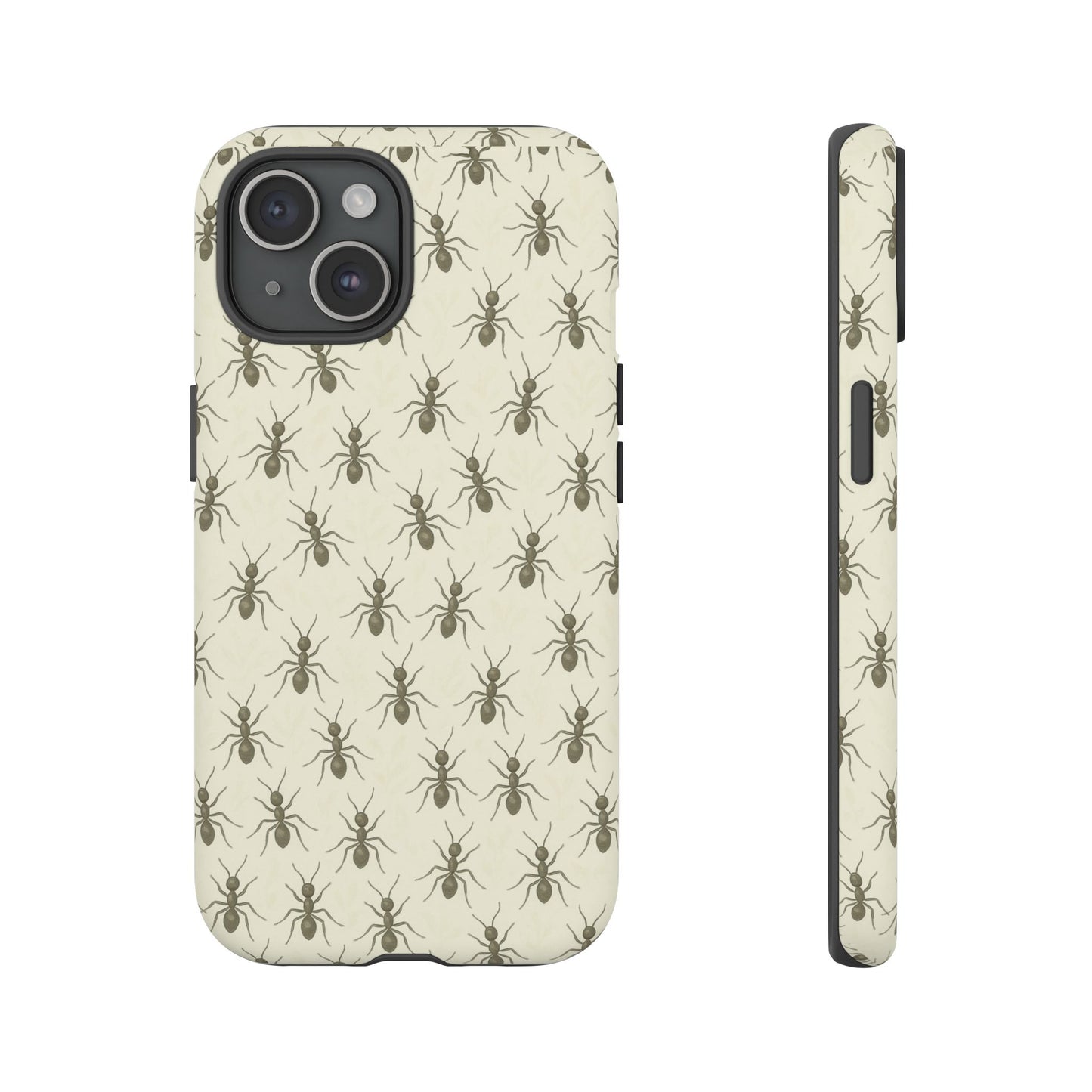 Marching Ant Pattern Tough Phone Case - Realistic Insect Art, Minimalist Nature Aesthetic, Compatible with iPhone, Galaxy, and Google Phones