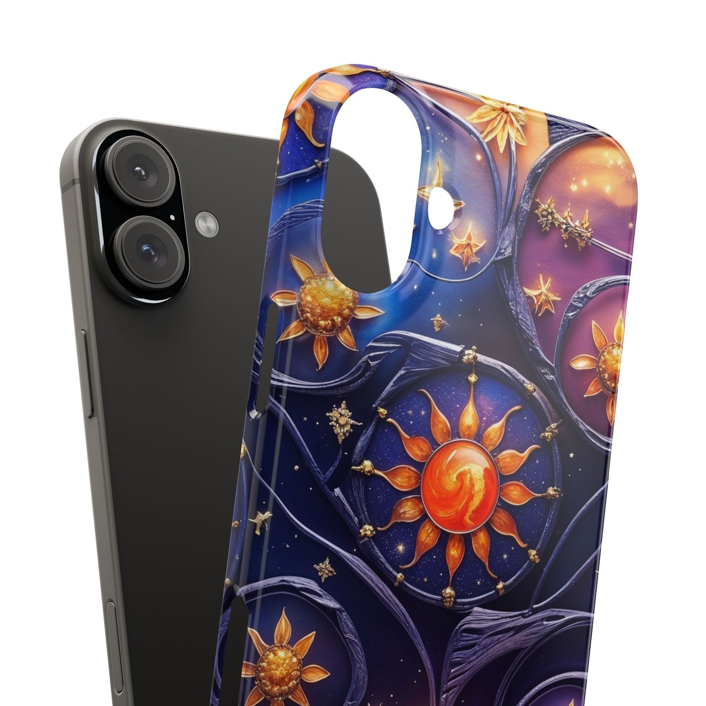 Celestial Slim Phone Cases, Starry Sky Phone Cover, Zodiac Design, Astrology Gift, Cosmic Phone Accessories