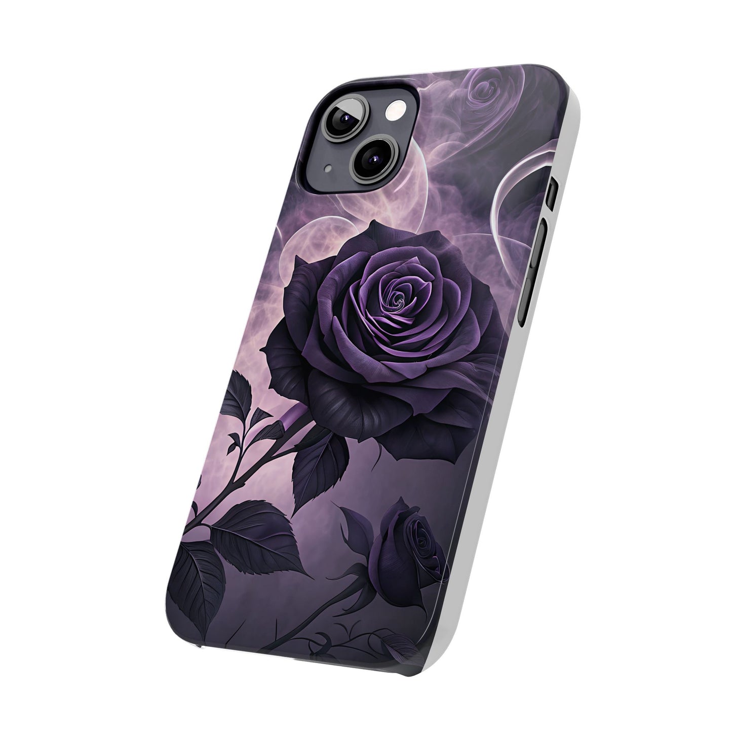 Elegant Purple Rose Phone Cases, Stylish Slim Cases for Flower Lovers, Floral Accessories, Birthday Gifts, Unique Phone Covers