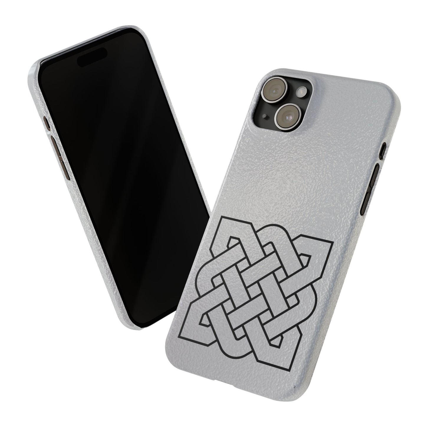 Celtic Knot Slim Phone Case, Irish Heritage Symbol Phone Cover, Minimal Celtic Design, Irish Culture Gift Compatible with iPhone
