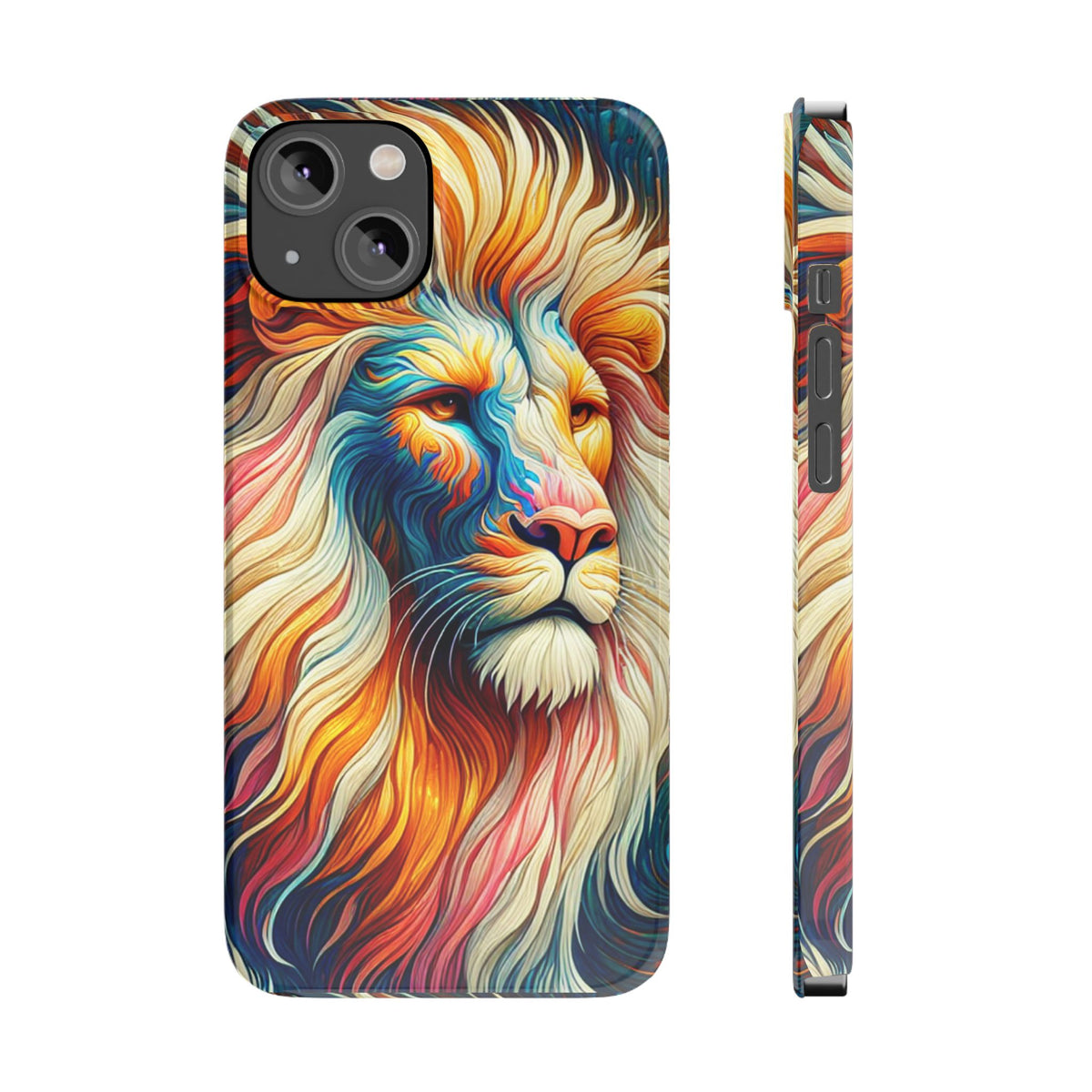 Leo Zodiac Slim Phone Case, Astrology Gift for Her, Celestial Star Sign Cover, Compatible with iPhone 17 16 15 14 13 12 11