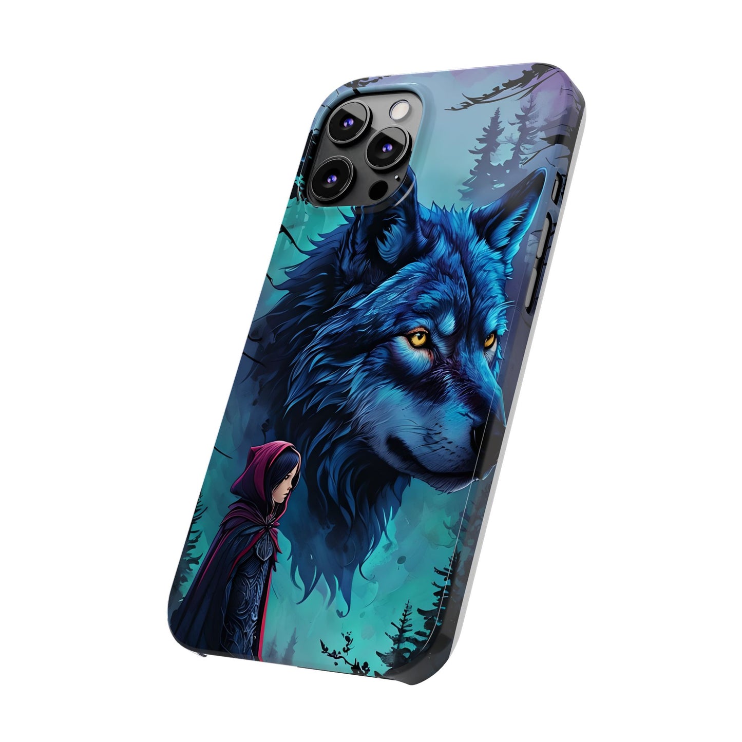 Enchanted Wolf Phone Case - Slim, Stylish Protection for Animal Lovers, Perfect for Gifts & Nature Enthusiasts, Unique Art Design