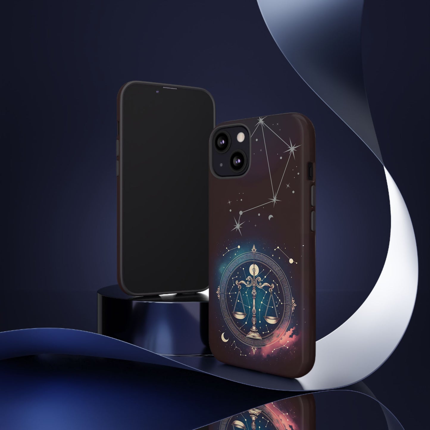 Libra Zodiac Phone Case - Astrology Gift for Her, Celestial Star Sign Cover, Birthday Gift, Compatible with iPhone, Galaxy, Google Phones