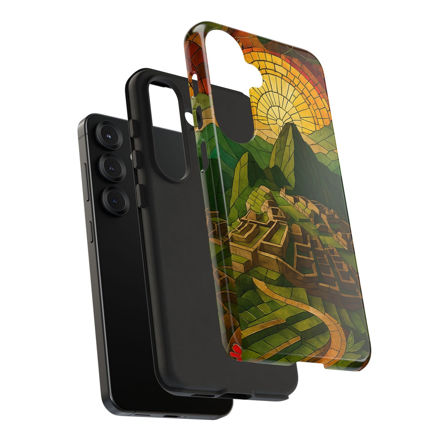 Inca Ruins Tough Phone Case - Machu Picchu Landmark Design, Historic Peru Travel Aesthetic Compatible with iPhone, Galaxy, and Google Phones