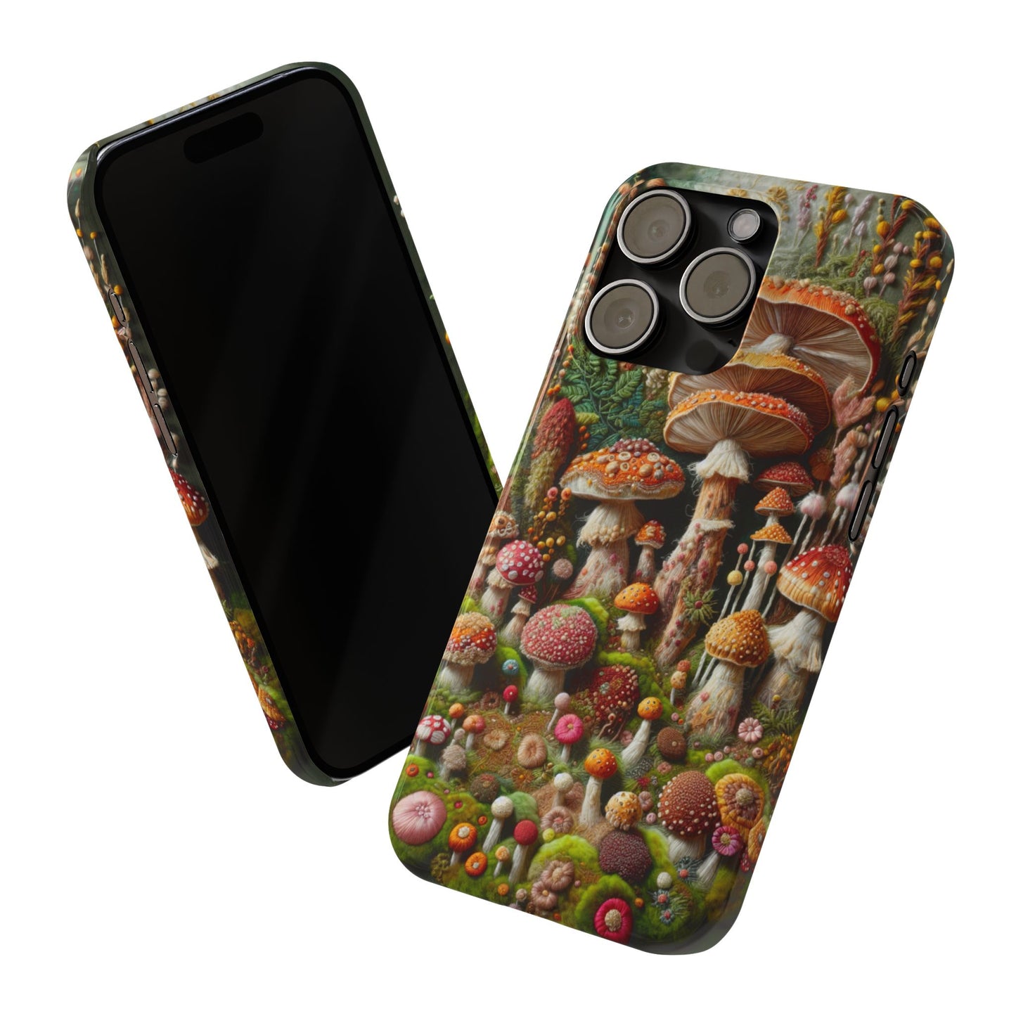 Whimsical Mushroom Slim Phone Cases - Fun, Nature-Inspired, Unique Accessories for Adorable Gift Ideas, Cute Phone Protection, [...]