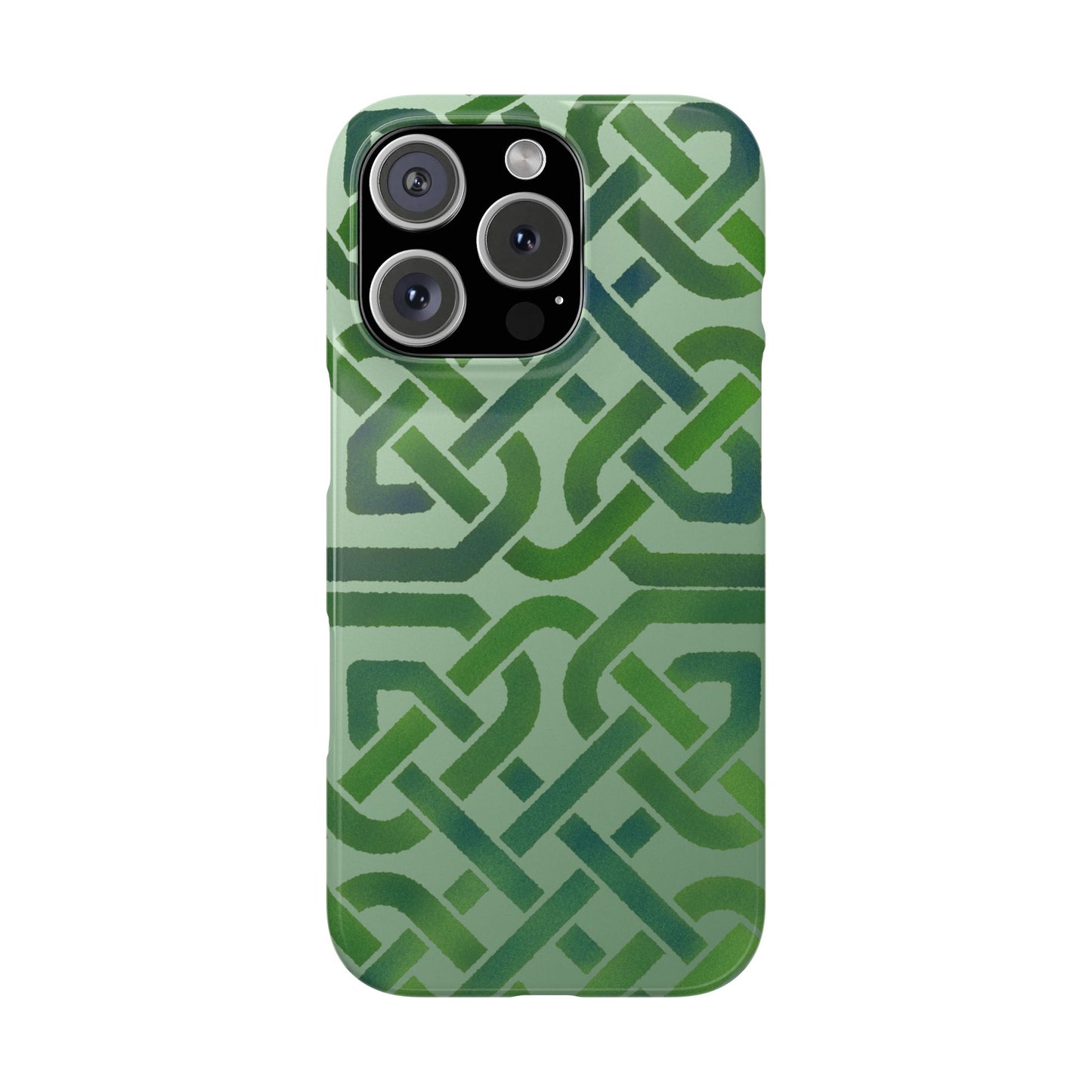 Celtic Knot Slim Phone Case, Irish Heritage Pattern Phone Cover, Celtic Art Design, Irish Culture Gift Compatible with iPhone