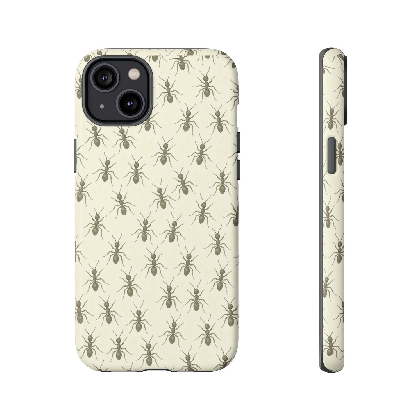 Marching Ant Pattern Tough Phone Case - Realistic Insect Art, Minimalist Nature Aesthetic, Compatible with iPhone, Galaxy, and Google Phones