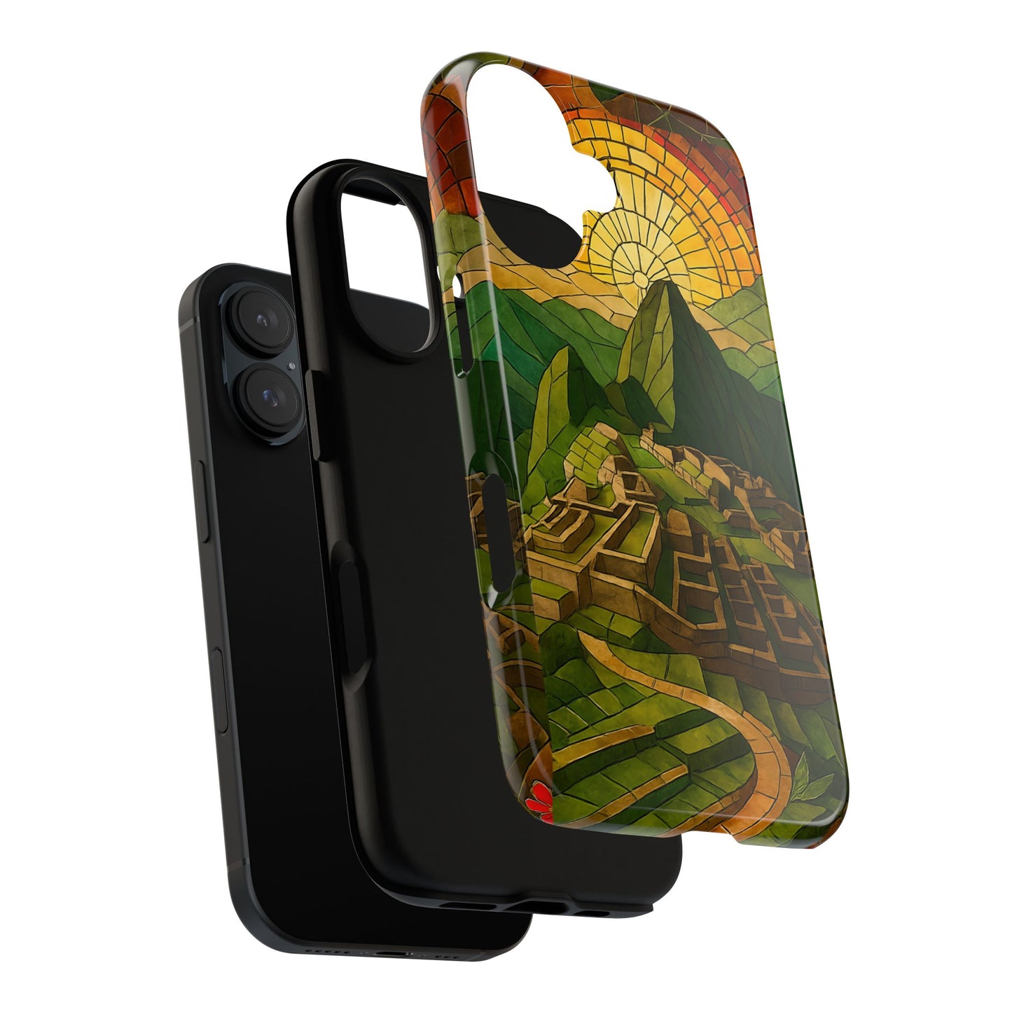 Inca Ruins Tough Phone Case - Machu Picchu Landmark Design, Historic Peru Travel Aesthetic Compatible with iPhone, Galaxy, and Google Phones