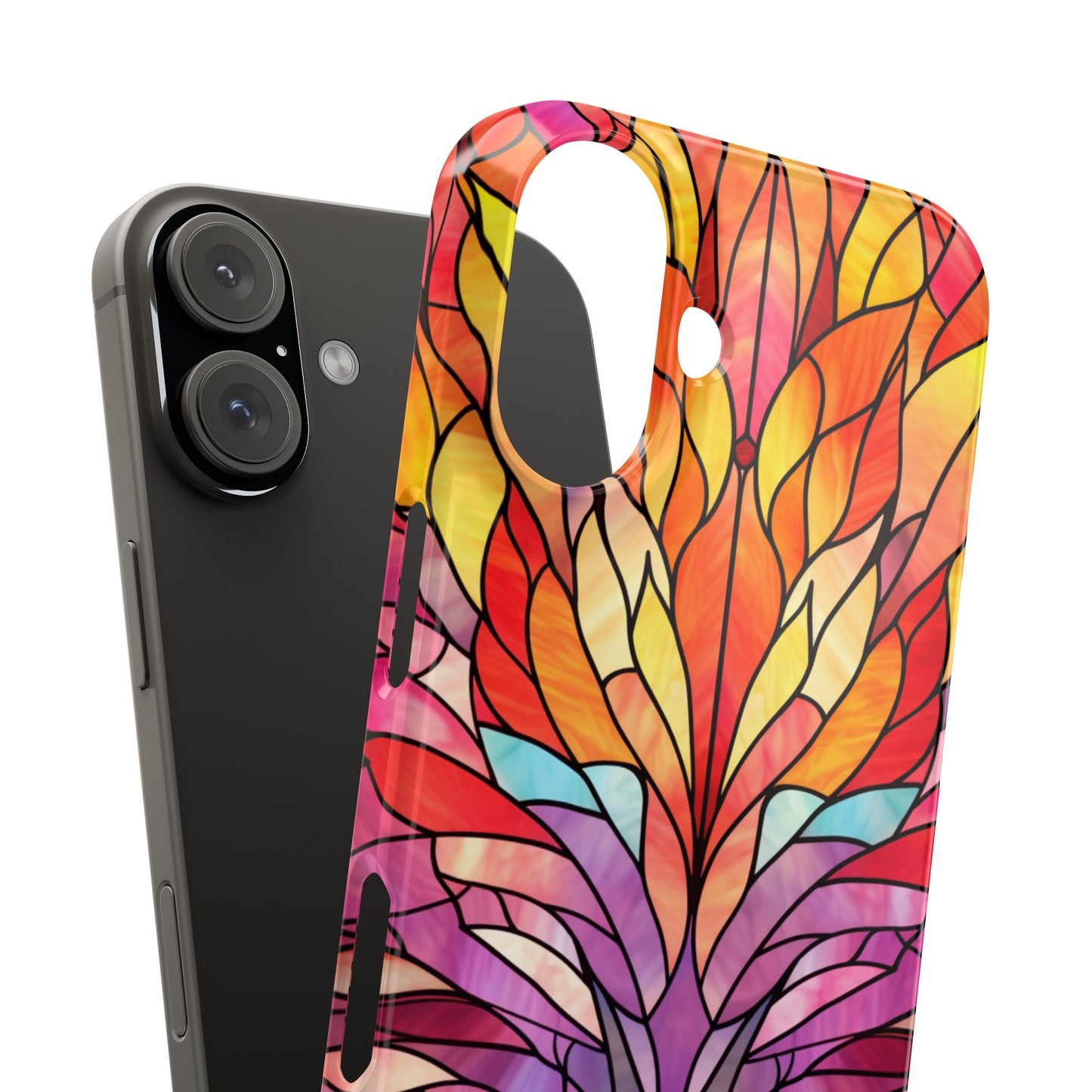 Vibrant Floral Slim Phone Cases, Colorful Smartphone Cover, Artistic Phone Skin, Unique Gift for Her, Nature-Inspired Accessory