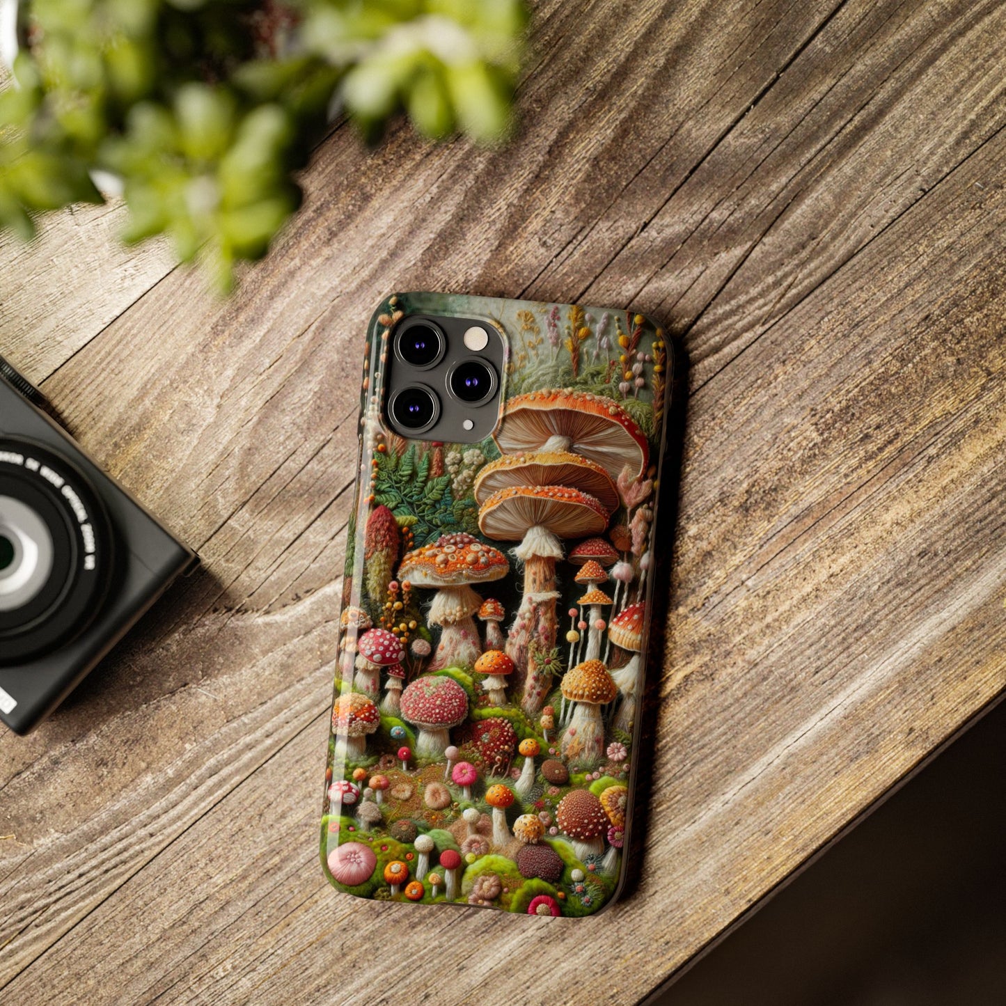 Whimsical Mushroom Slim Phone Cases - Fun, Nature-Inspired, Unique Accessories for Adorable Gift Ideas, Cute Phone Protection, [...]