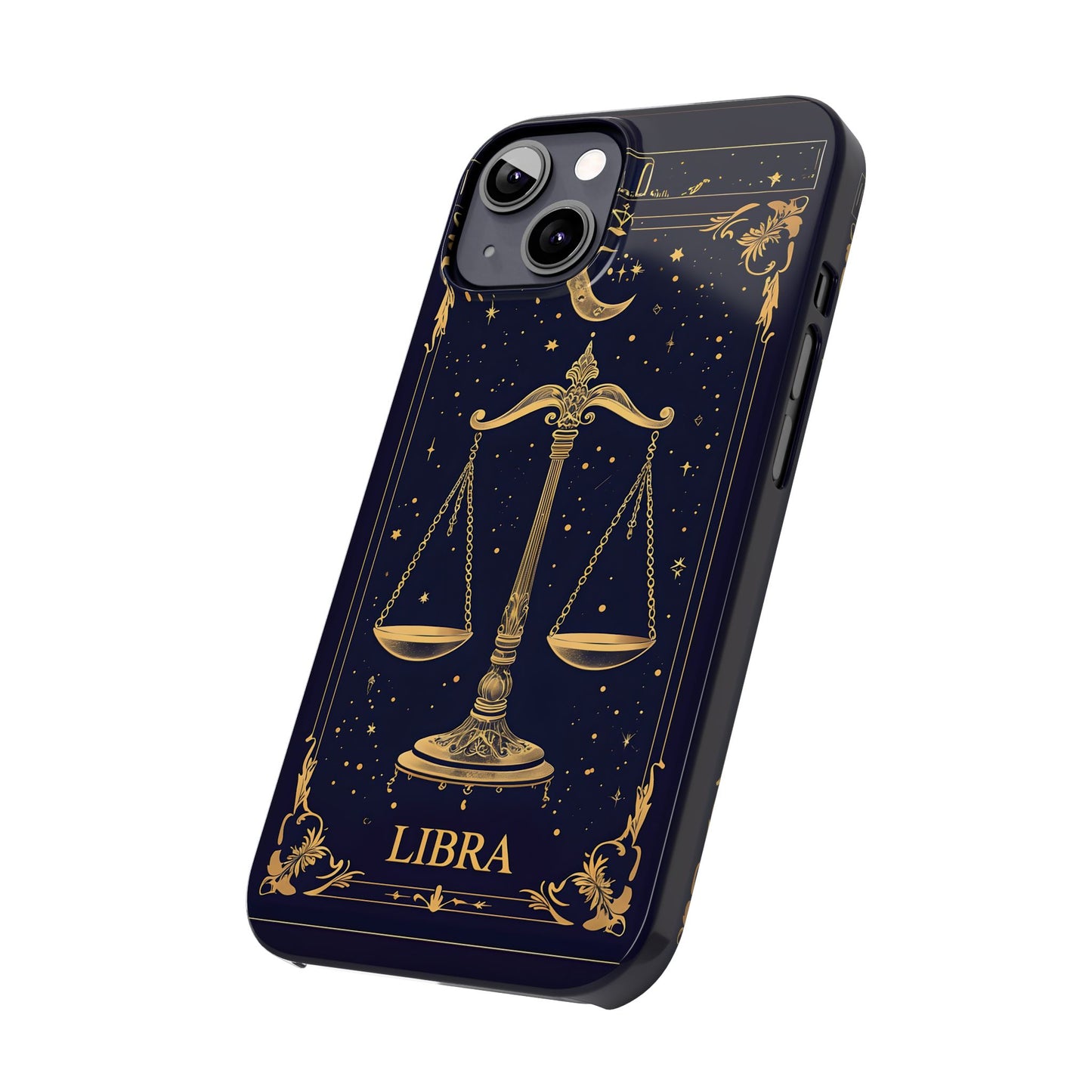 Libra Zodiac Slim Phone Case Astrology Gift for Her, Celestial Star Sign Cover, Birthday Gift, Compatible with iPhone 17, 16, 15, 14, 13