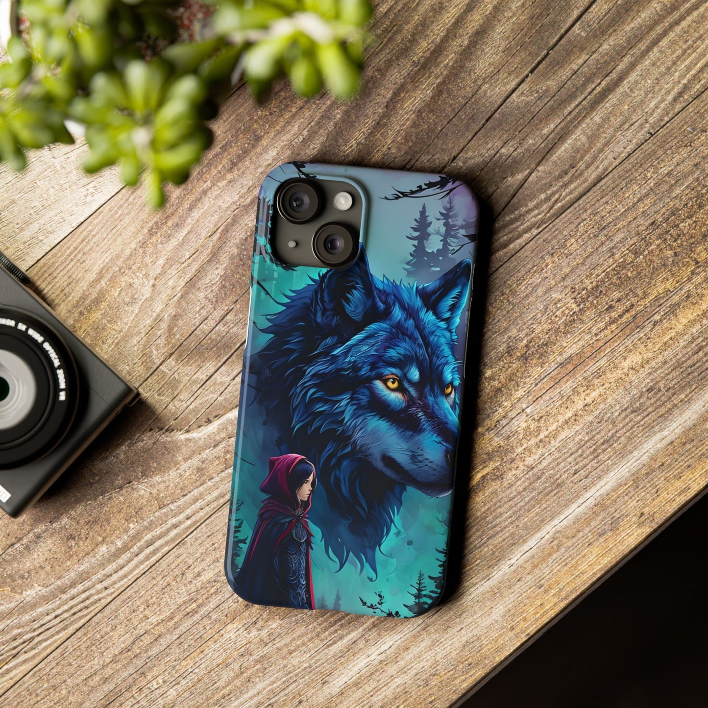Enchanted Wolf Phone Case - Slim, Stylish Protection for Animal Lovers, Perfect for Gifts & Nature Enthusiasts, Unique Art Design