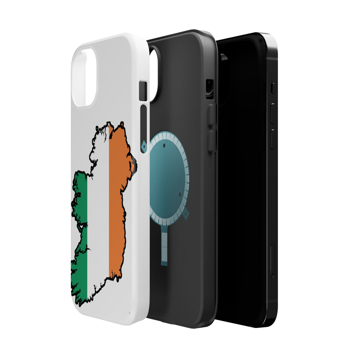 Ireland Map Magnetic Phone Case, Country Map Phone Cover Compatible with iPhone 17, 16, 15, 14, 13