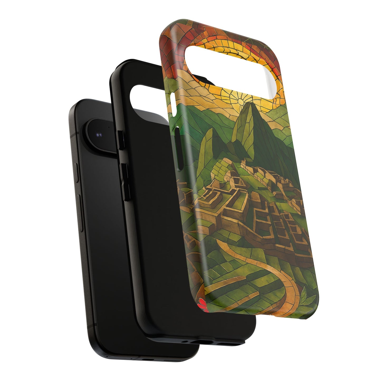 Inca Ruins Tough Phone Case - Machu Picchu Landmark Design, Historic Peru Travel Aesthetic Compatible with iPhone, Galaxy, and Google Phones
