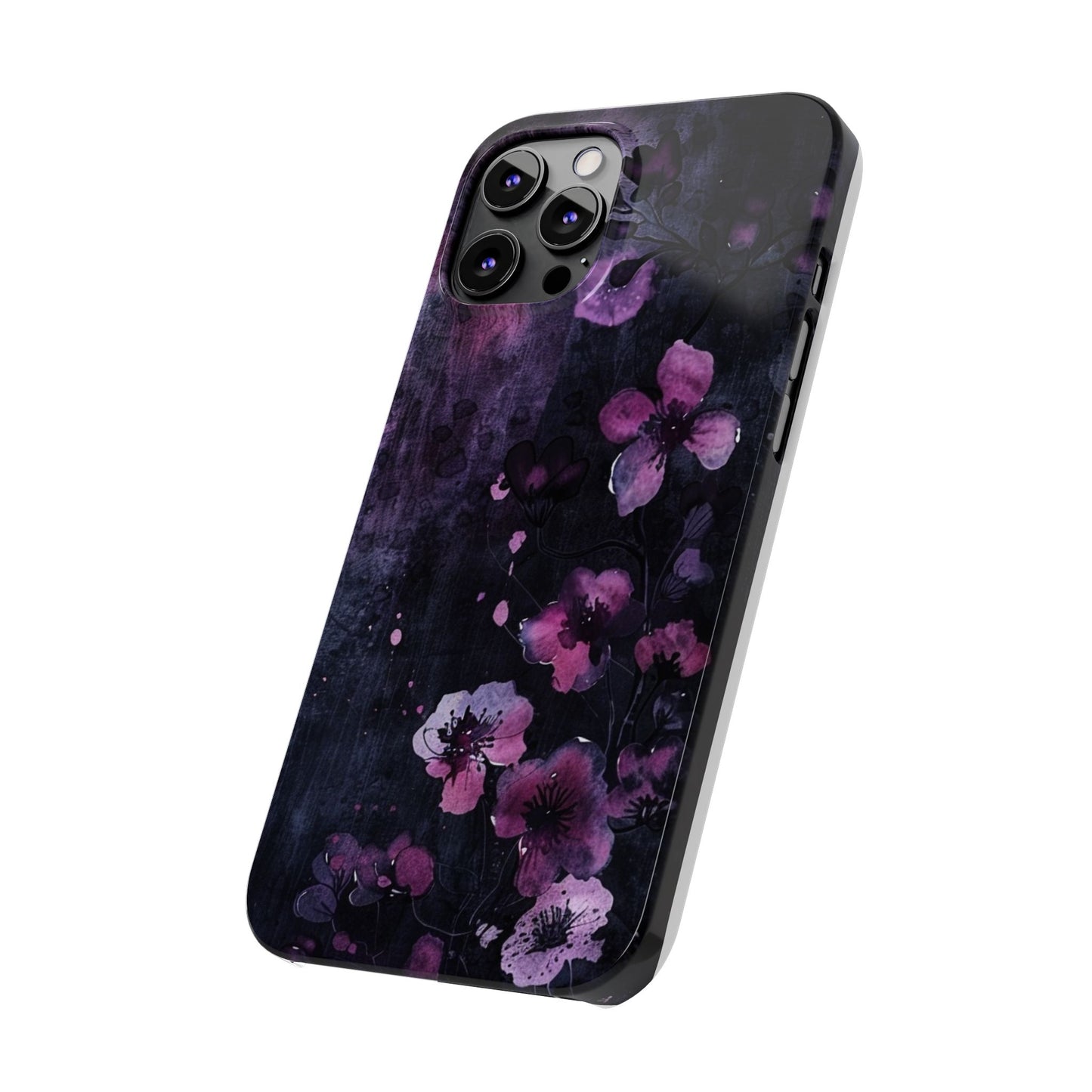 Elegant Floral Slim Phone Case - Perfect Gift for Her, Stylish iPhone Cover, Birthday Surprise, Spring Accessory, Cute Phone Protector
