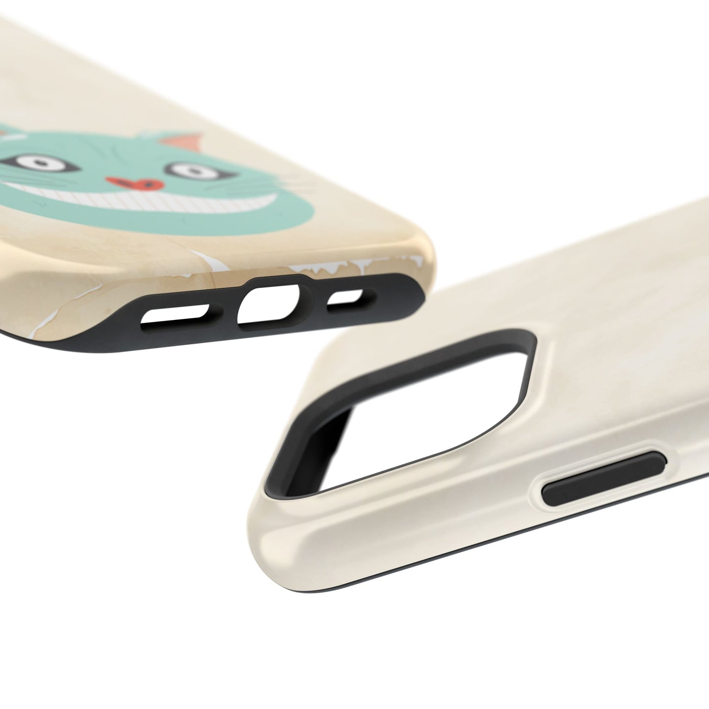 Alice in Wonderland Magnetic Phone Case, Cheshire Cat Phone Cover, Compatible with iPhone 17, 16, 15, 14, 13