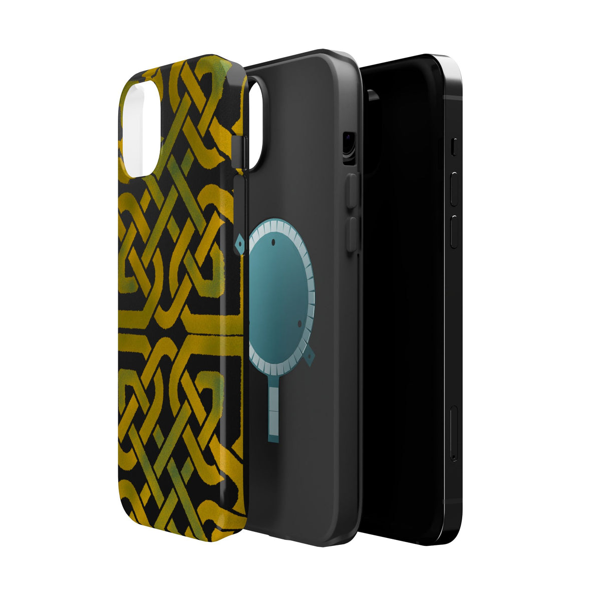 Celtic Knot Magnetic Phone Case, Irish Heritage Pattern Phone Cover, Celtic Art Design, Irish Culture Gift Compatible with iPhone