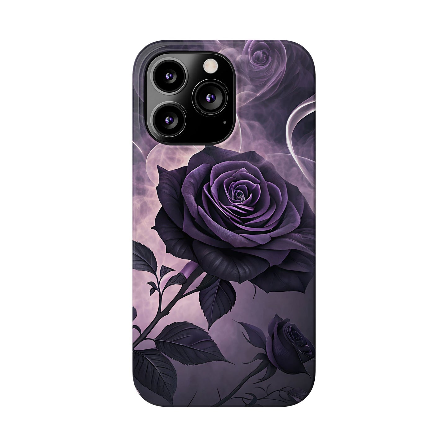 Elegant Purple Rose Phone Cases, Stylish Slim Cases for Flower Lovers, Floral Accessories, Birthday Gifts, Unique Phone Covers